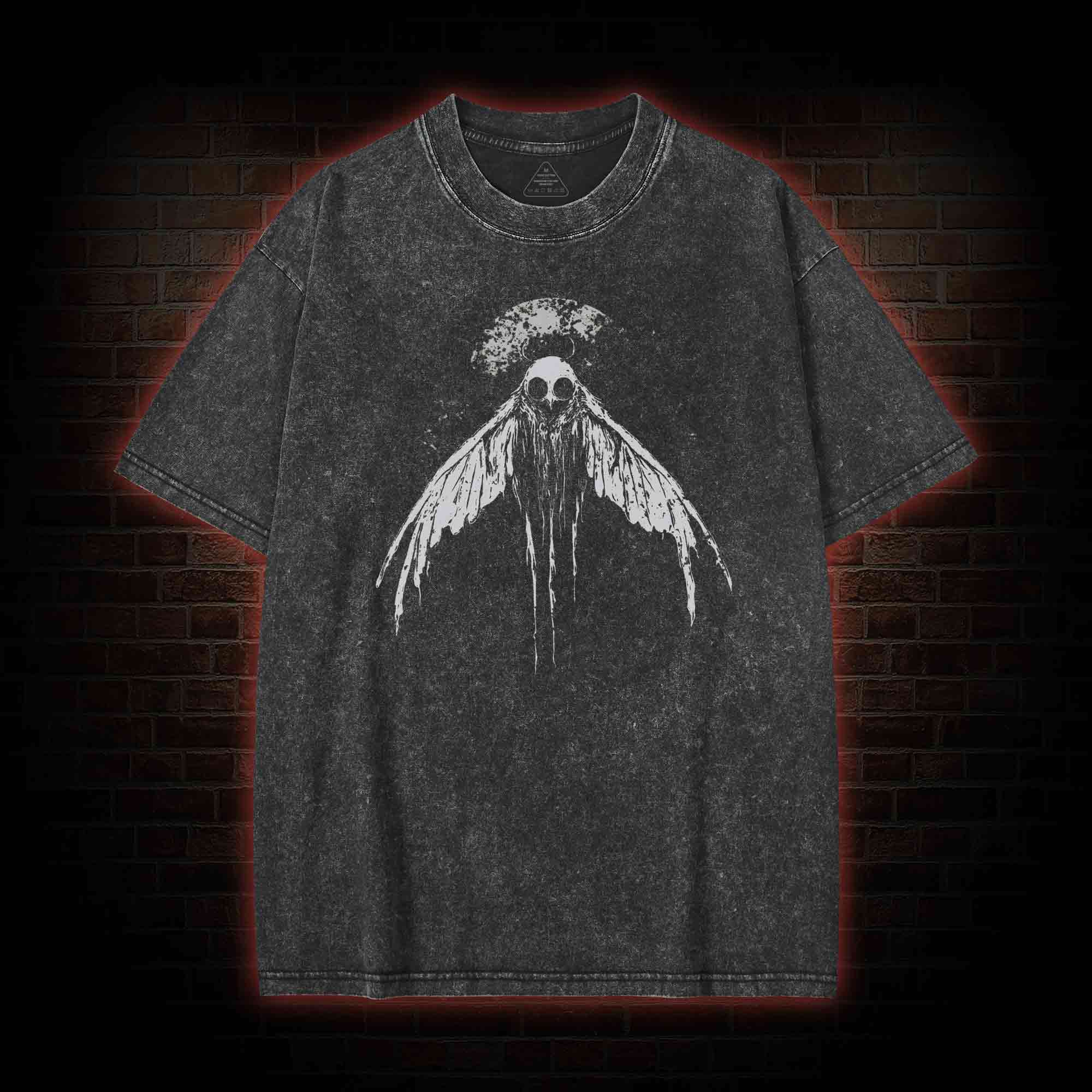 Mothman Horror Washed T-shirt