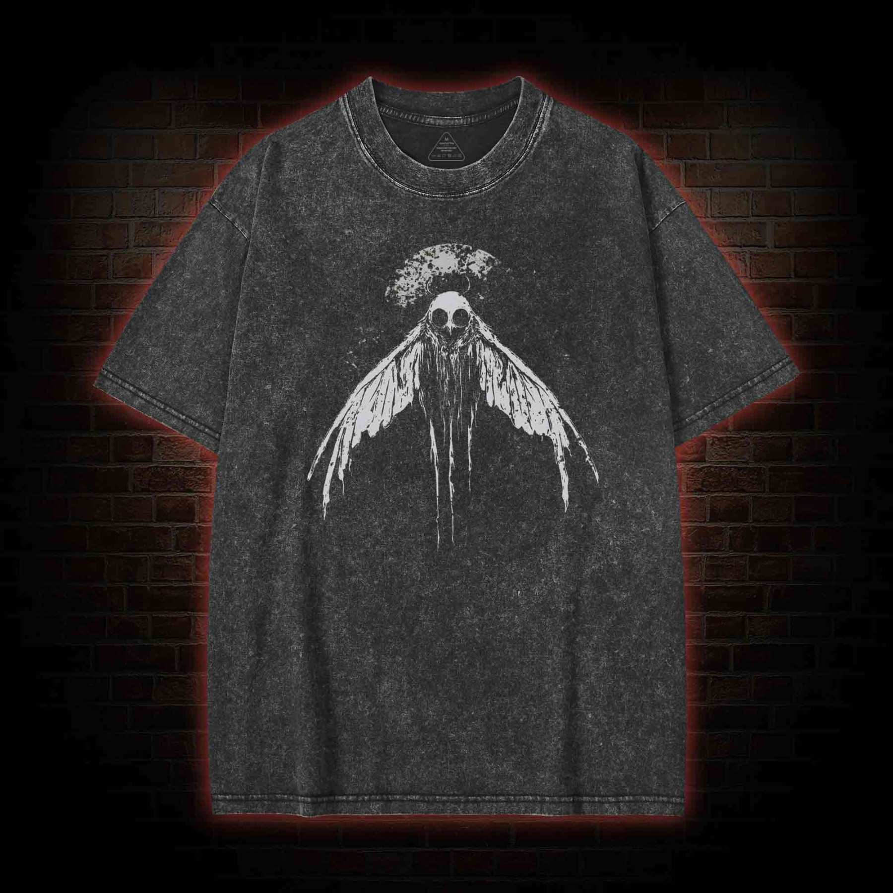Mothman Horror Washed T-shirt