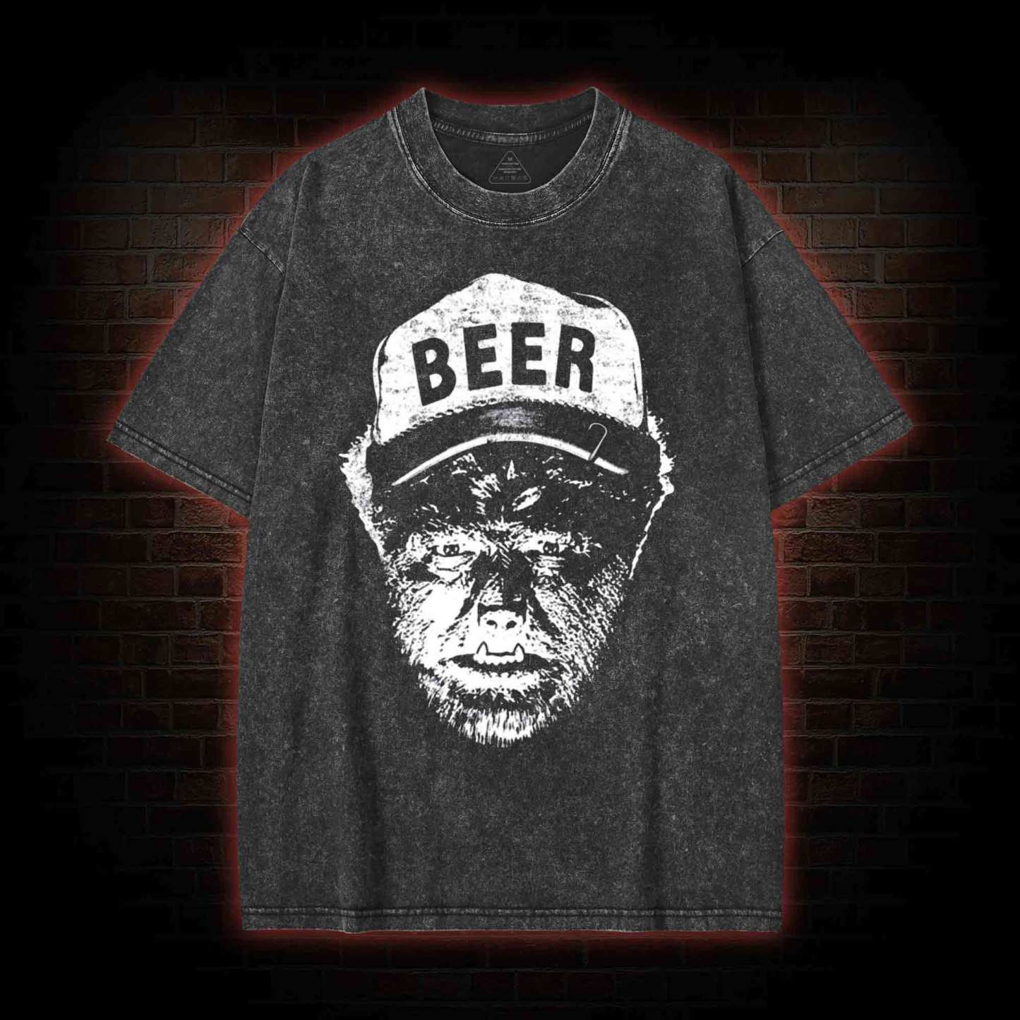 Beer Wolfman Washed T-shirt