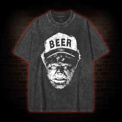Beer Wolfman Washed T-shirt
