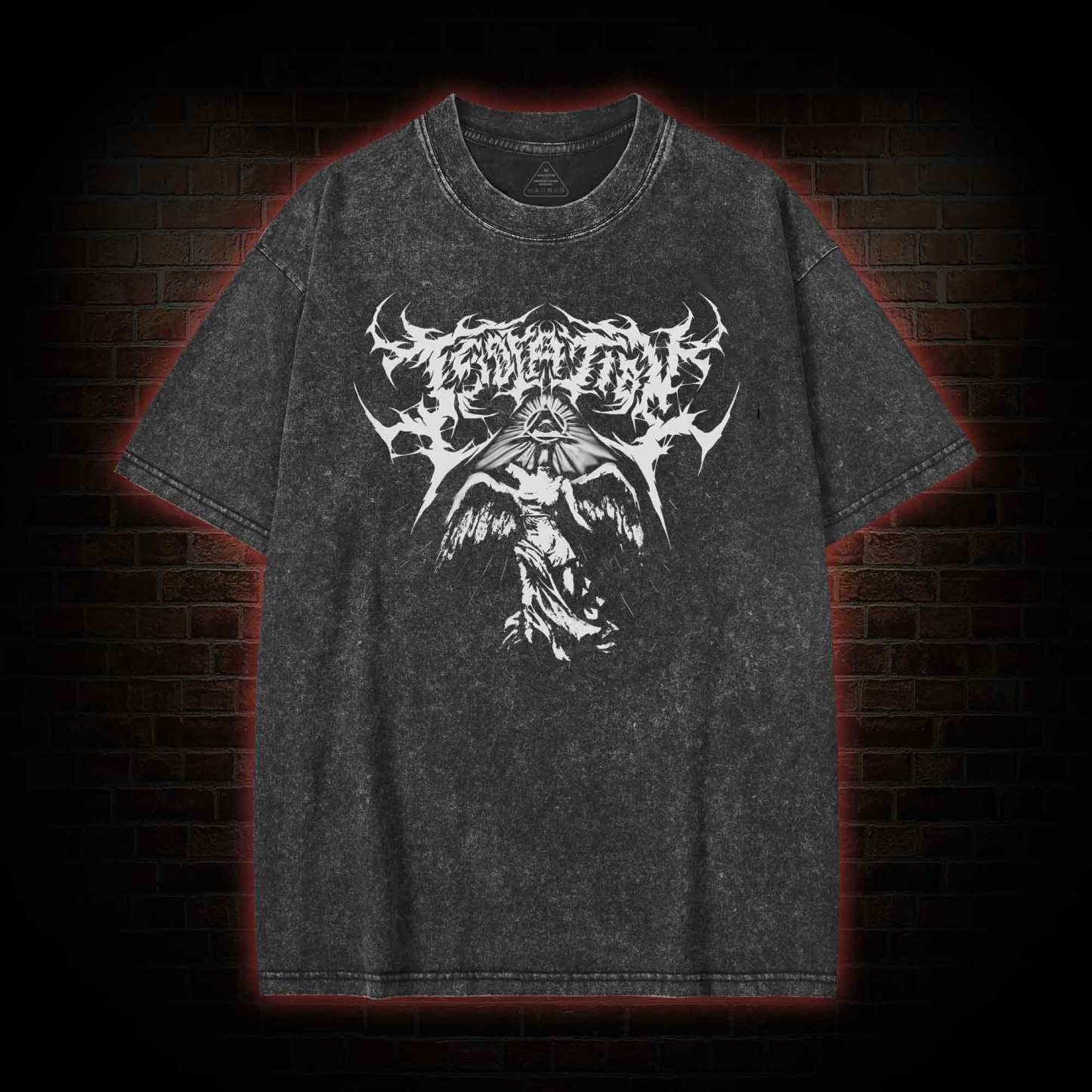 Greek Goddess Washed T-shirt with Dark Style