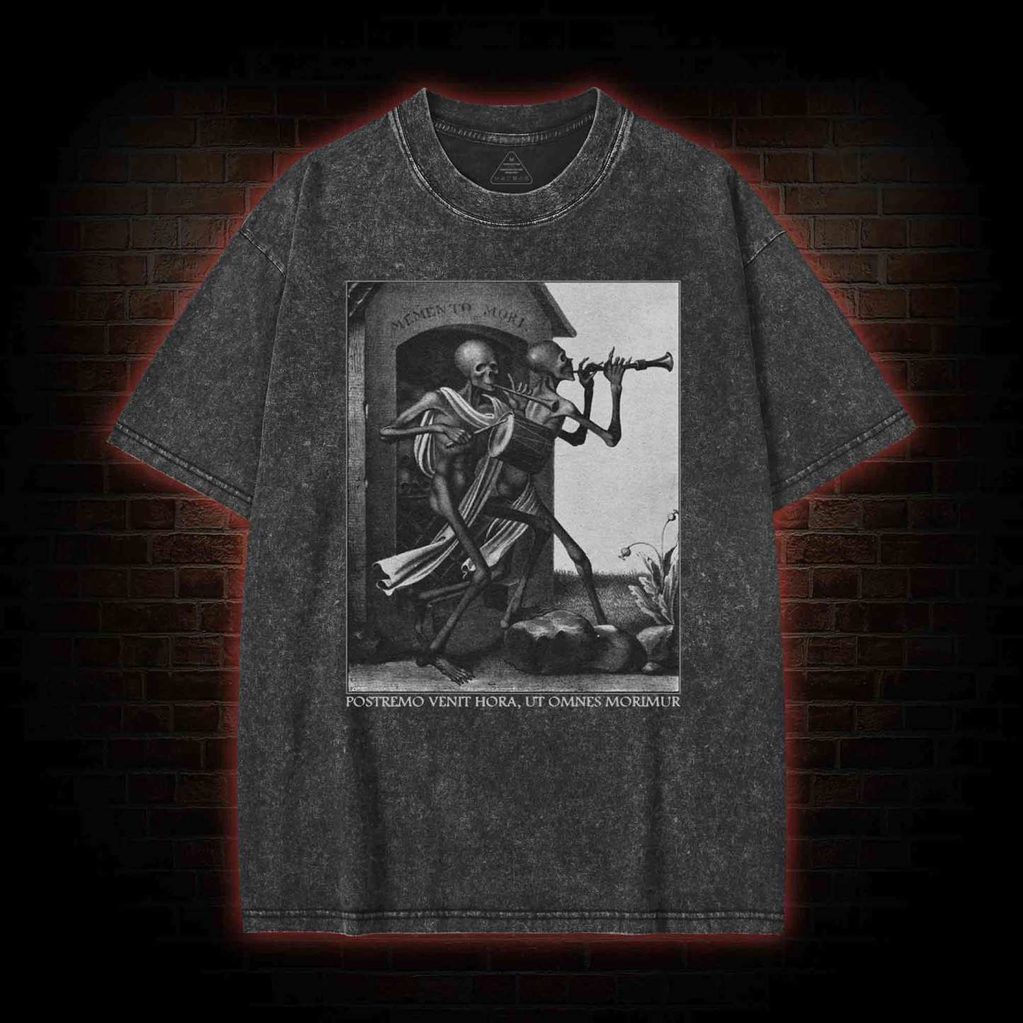 Dance of Death Washed T-Shirt with Dark Style