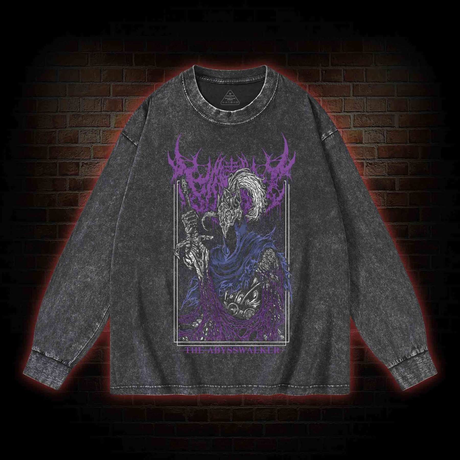 Into the Abyss Washed Long-Sleeve T-shirt