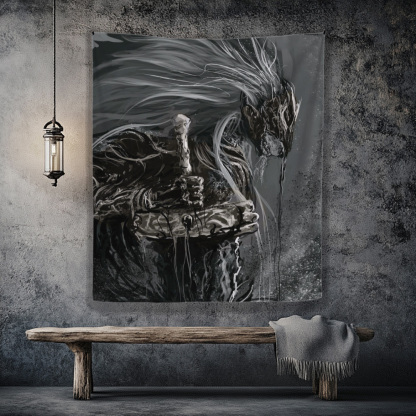 Rune of Death Tapestry