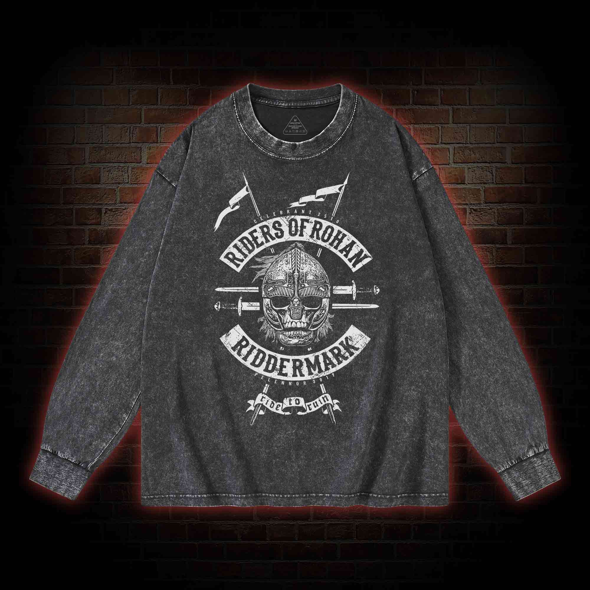 The Riders of Rohan Washed Long-Sleeve T-shirt