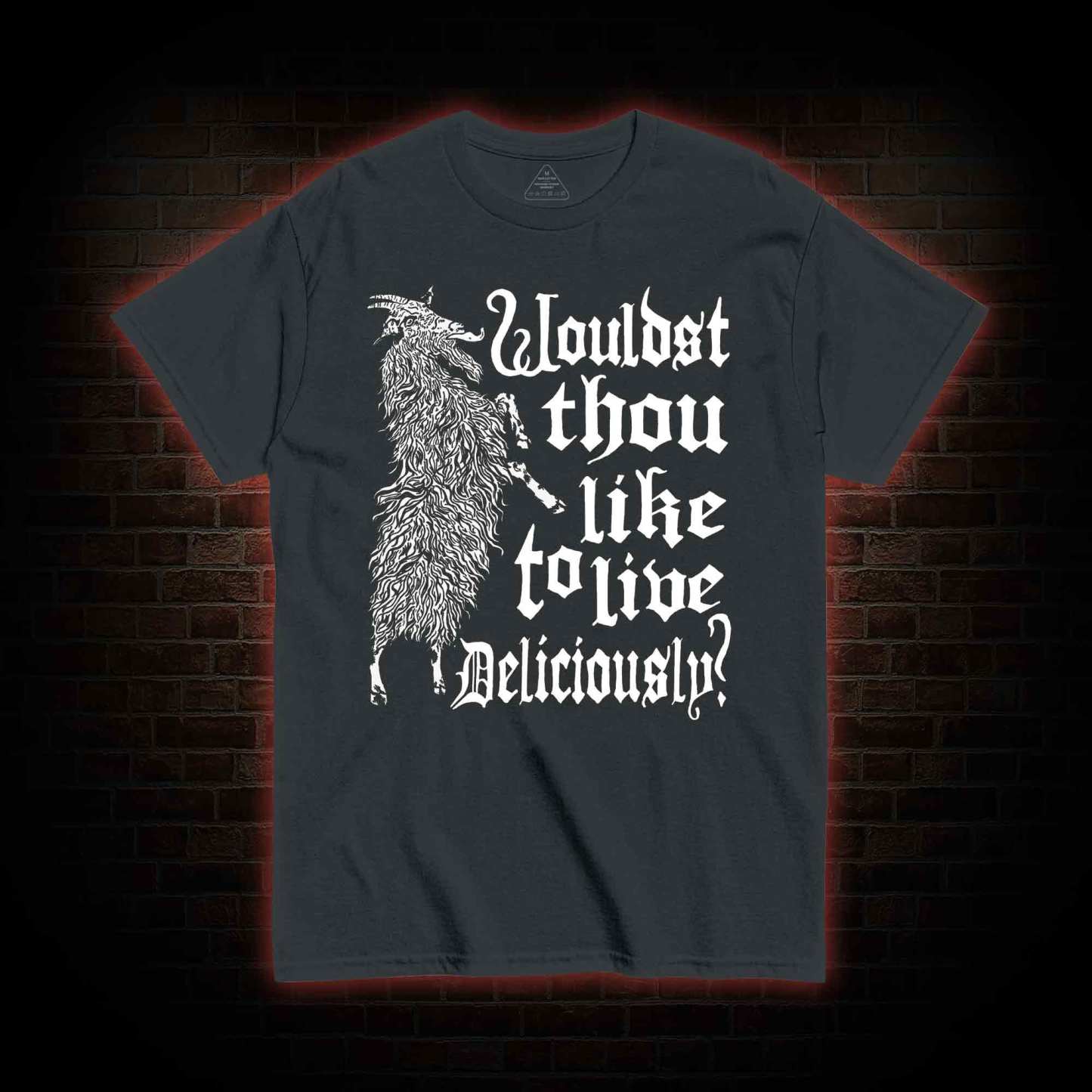 Live Deliciously Black Phillip T-shirt