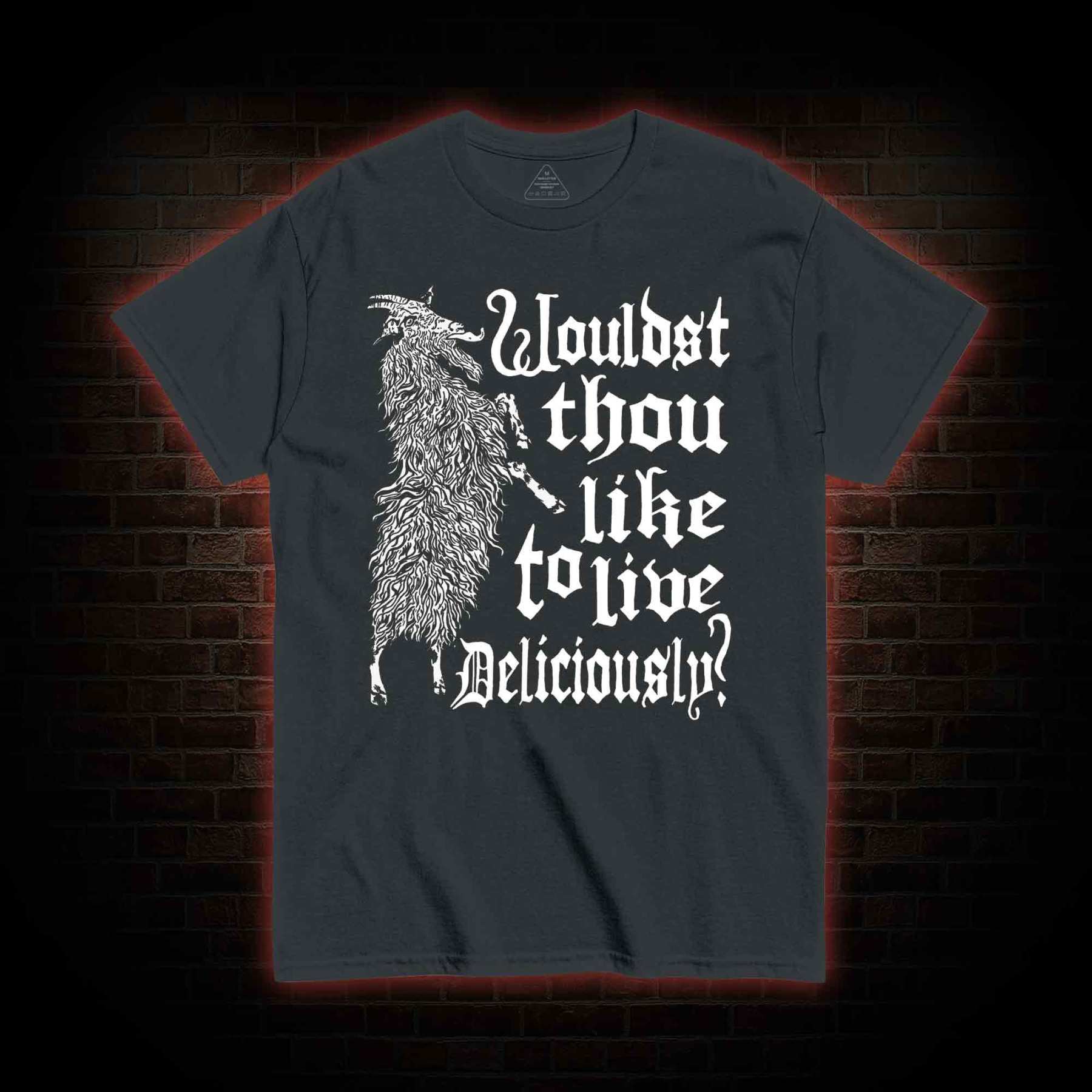 Live Deliciously Black Phillip T-shirt