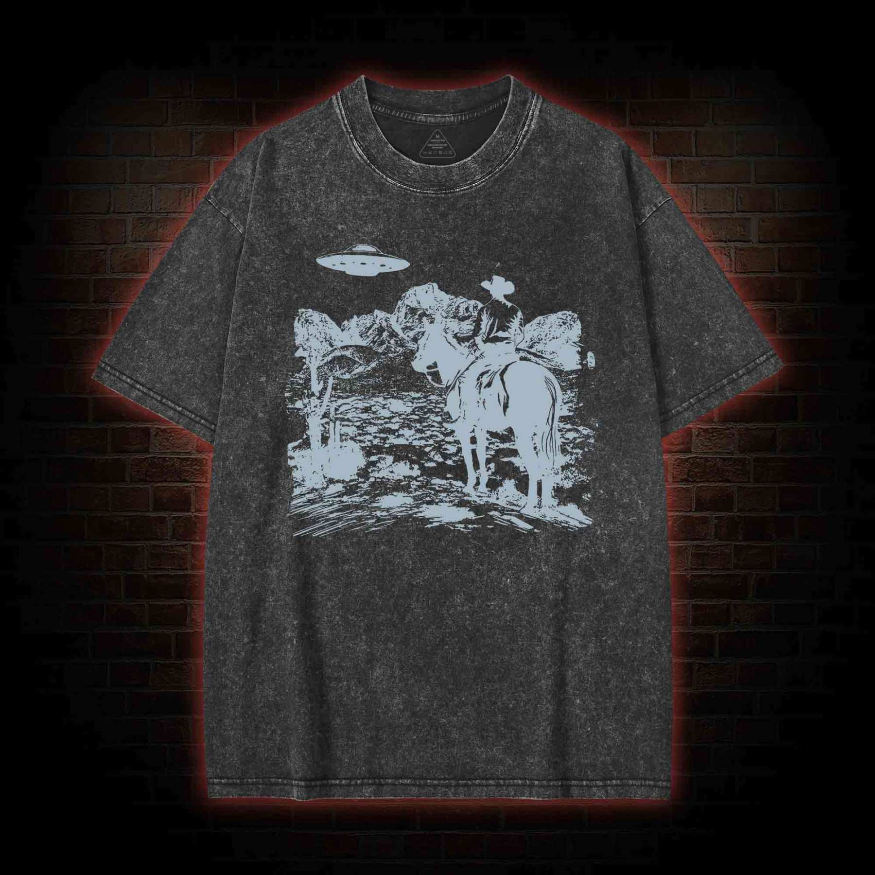 UFO Cowboy Washed T-shirt