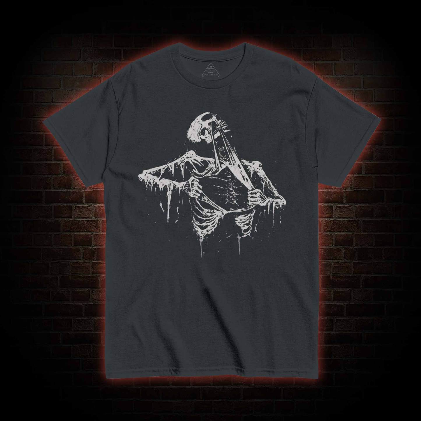Skeleton Ripping Rib Cage T-shirt 