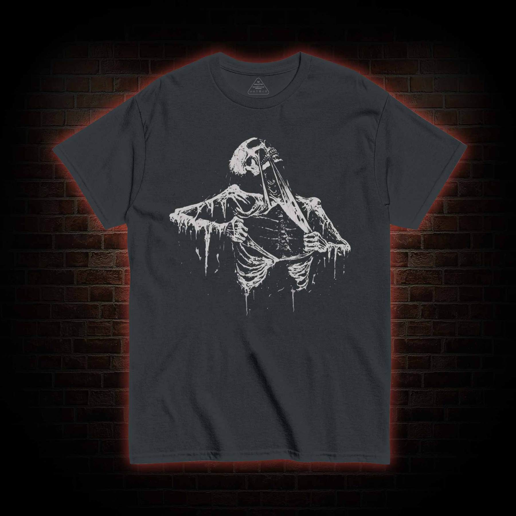 Skeleton Ripping Rib Cage T-shirt 