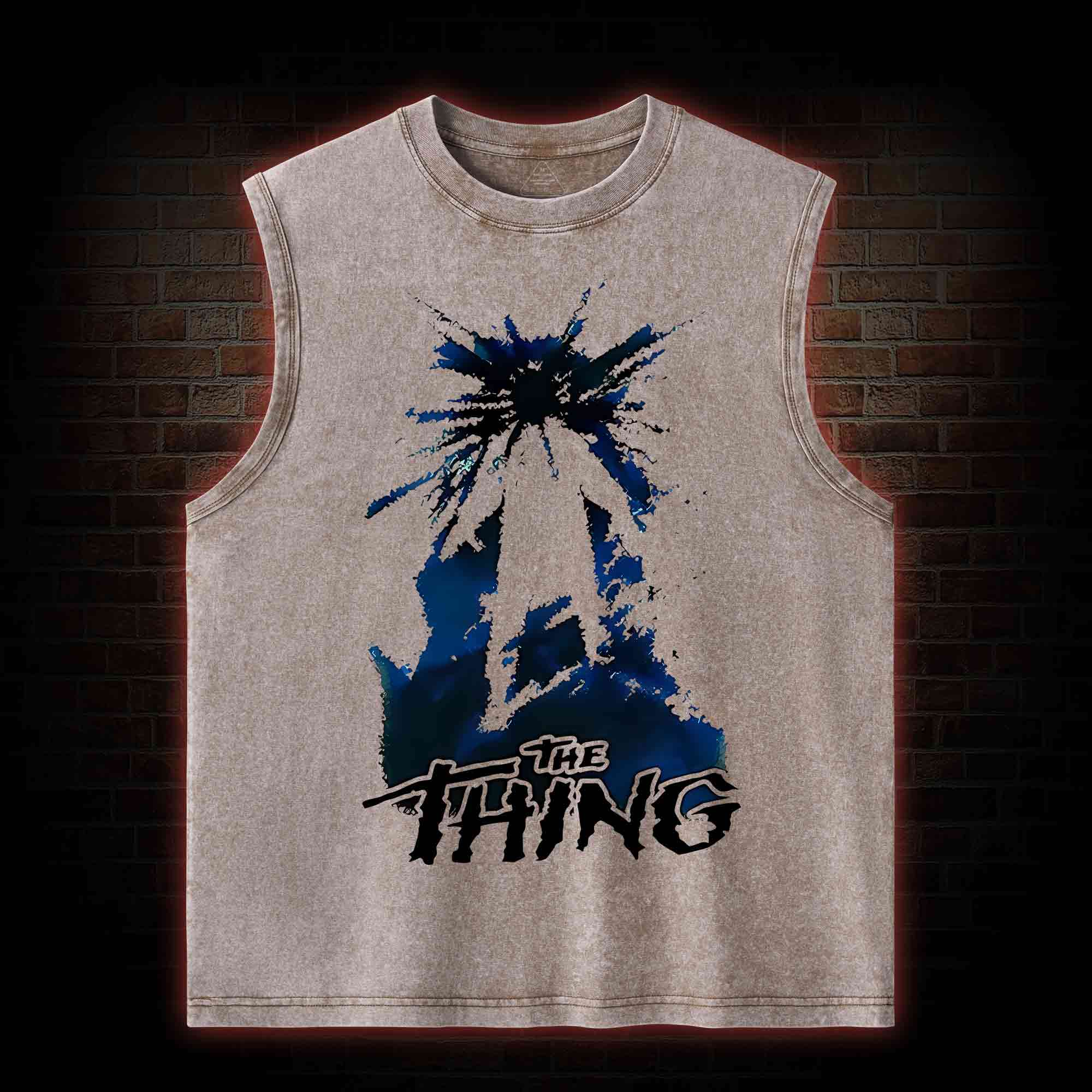 The Thing Horror Movie Washed Tank Top