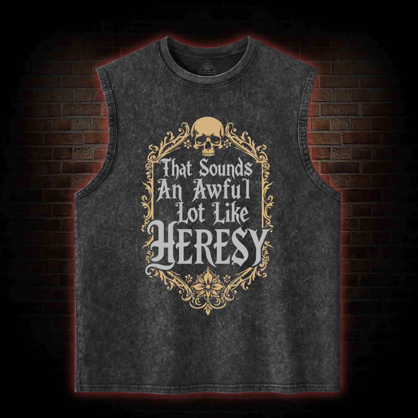 Sounds Like Heresy Washed Tank Top