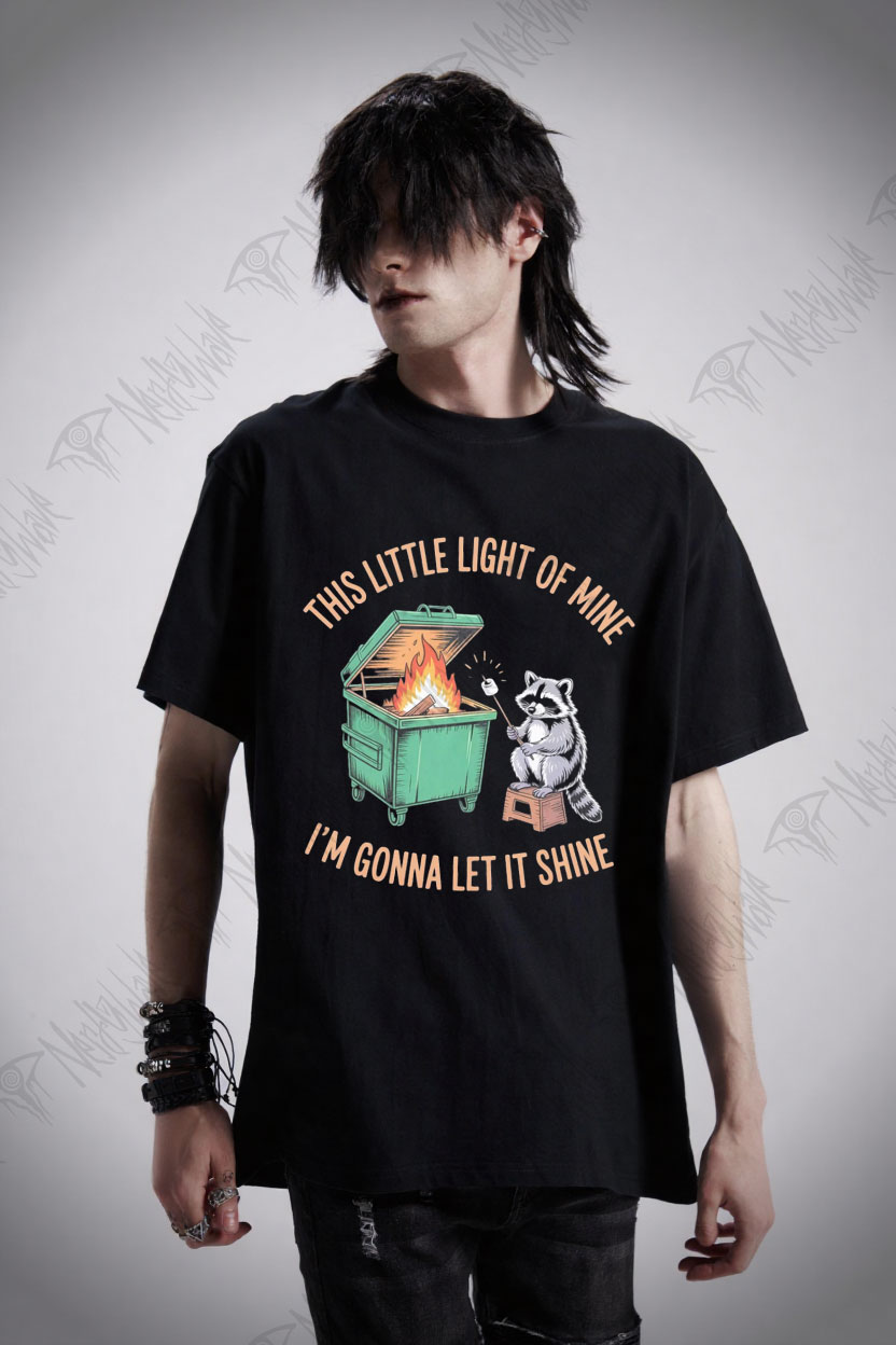 Dumpster Fire Raccoon T-shirt