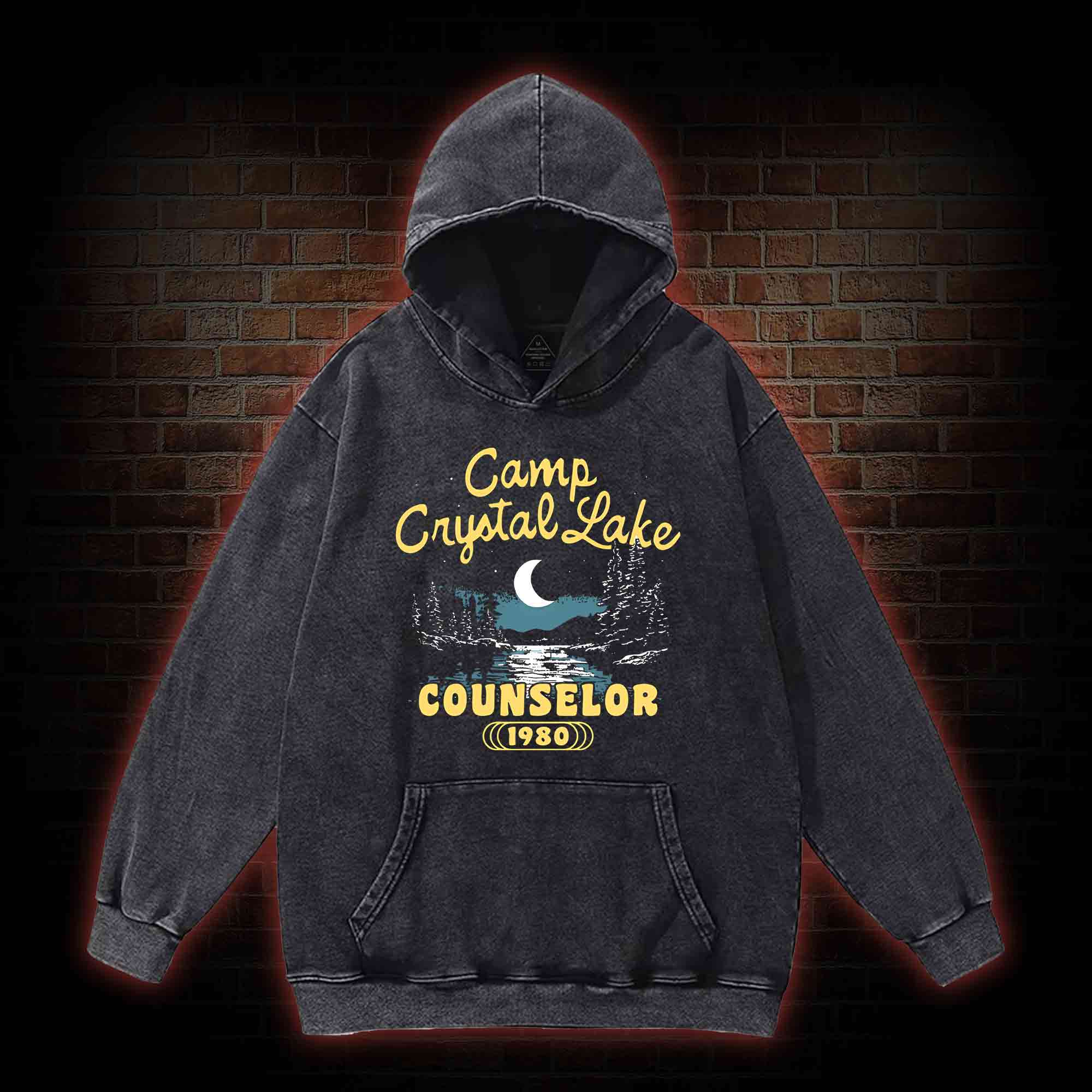 Camp Crystal Lake Counselor Washed Hoodie