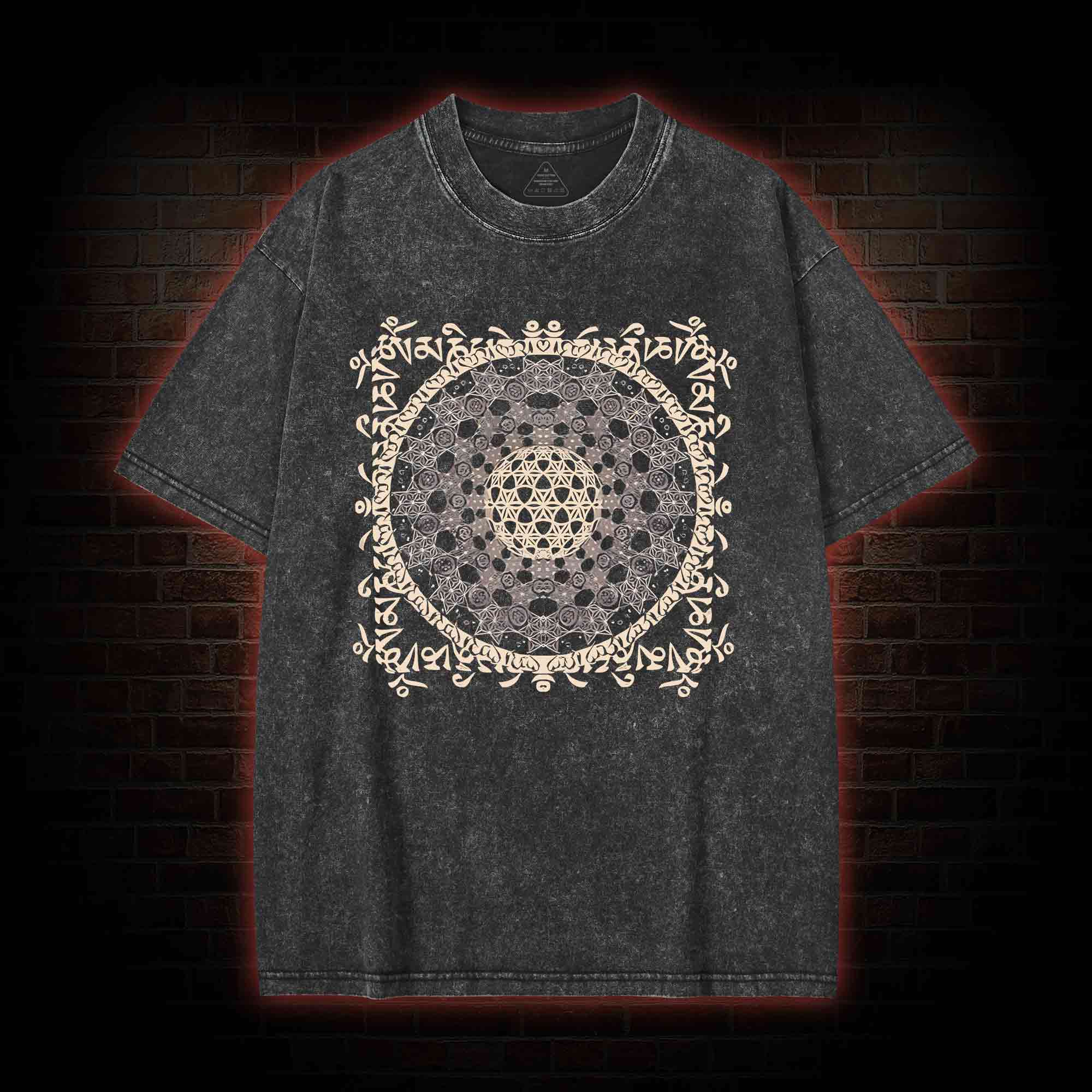 Tibetan Mantra Washed T-shirt