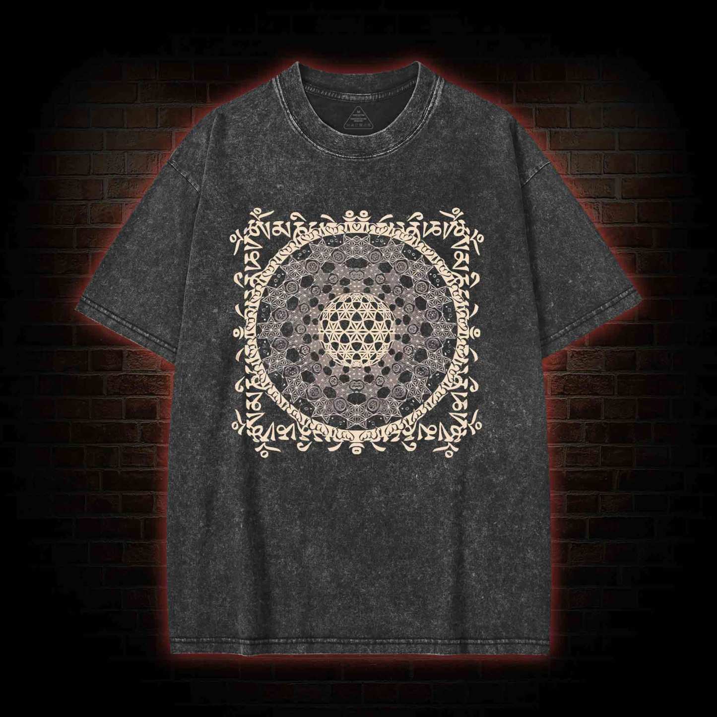 Tibetan Mantra Washed T-shirt
