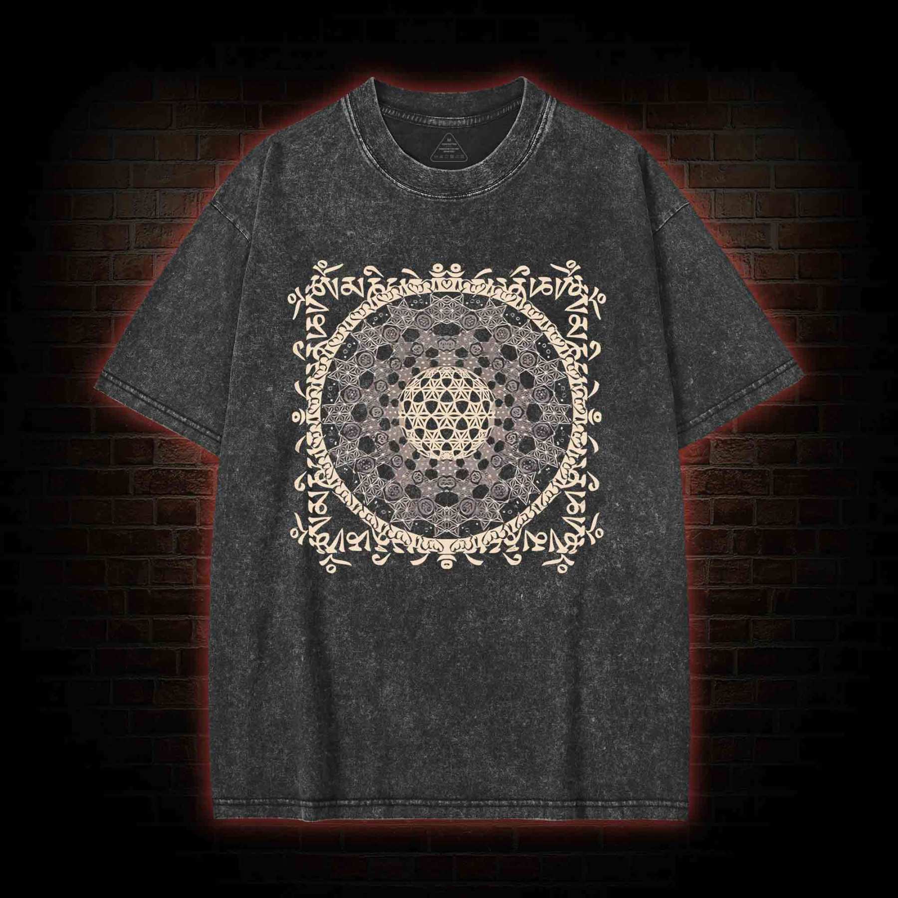 Tibetan Mantra Washed T-shirt