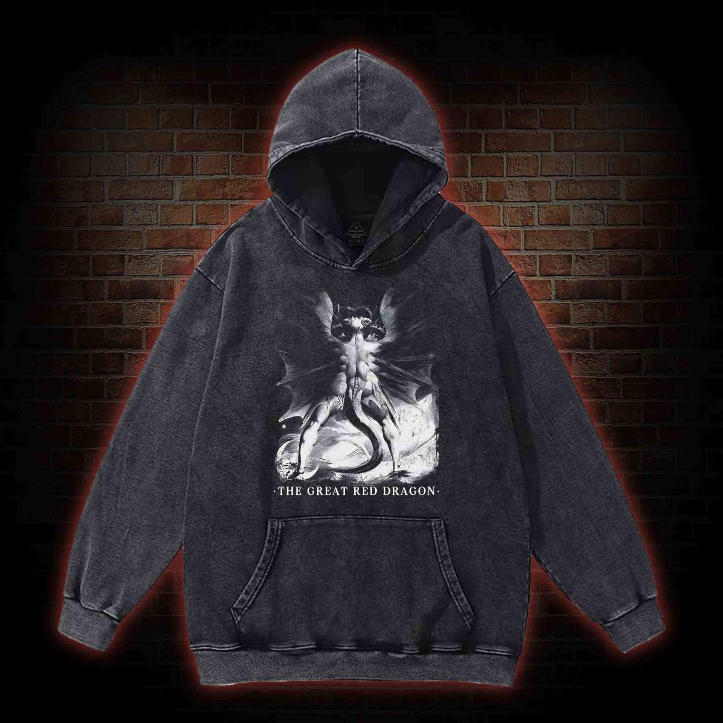 The Great Red Dragon Washed Hoodie