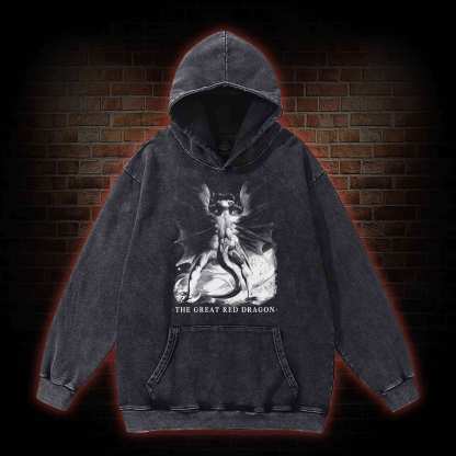 The Great Red Dragon Washed Hoodie