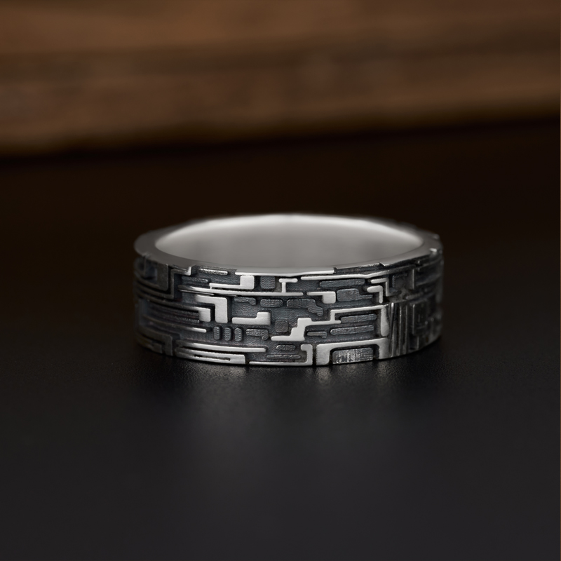 017 Sterling Silver Band Ring