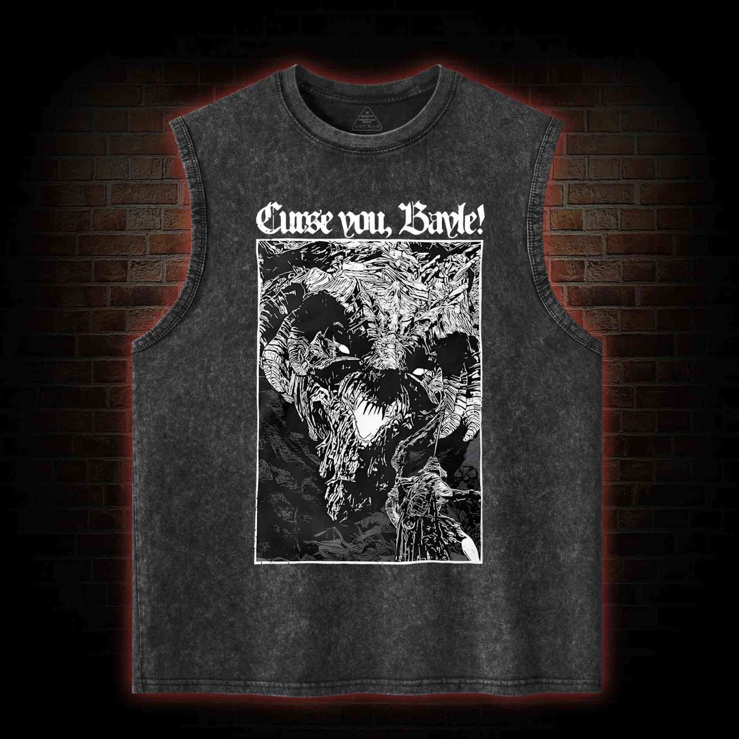 Curse You Bayle! Washed Tank Top