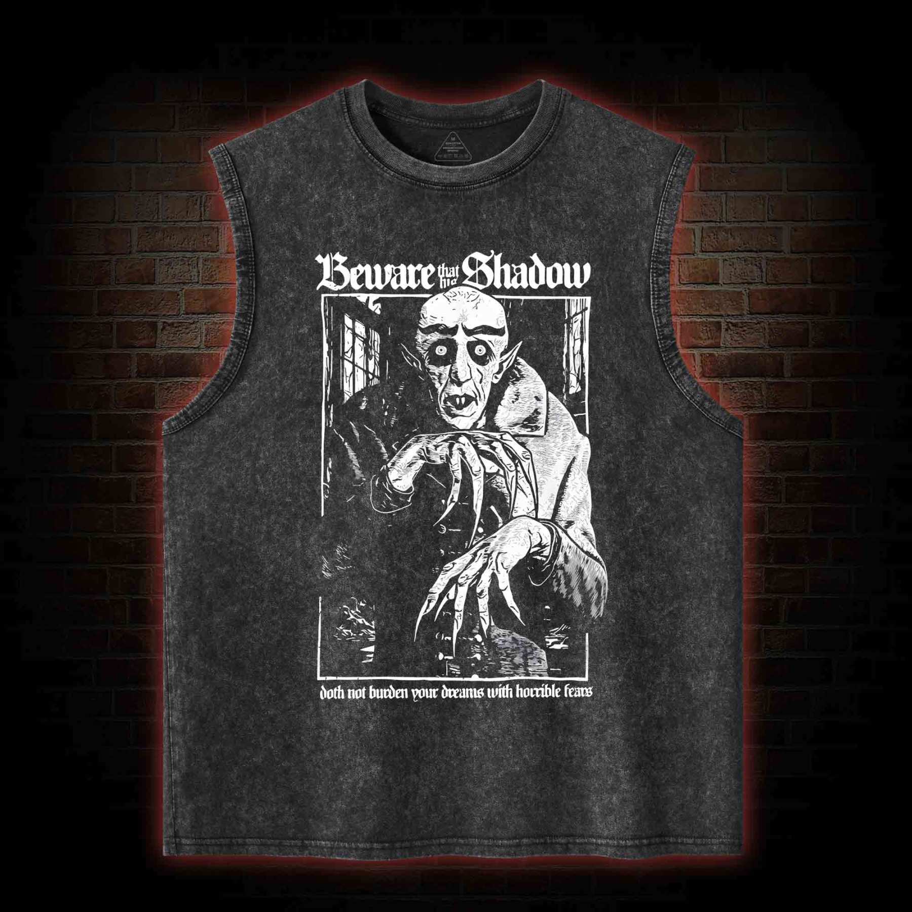 Nosferatu Washed Tank Top