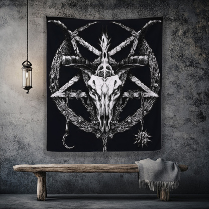 Baphomet Occult Tapestry