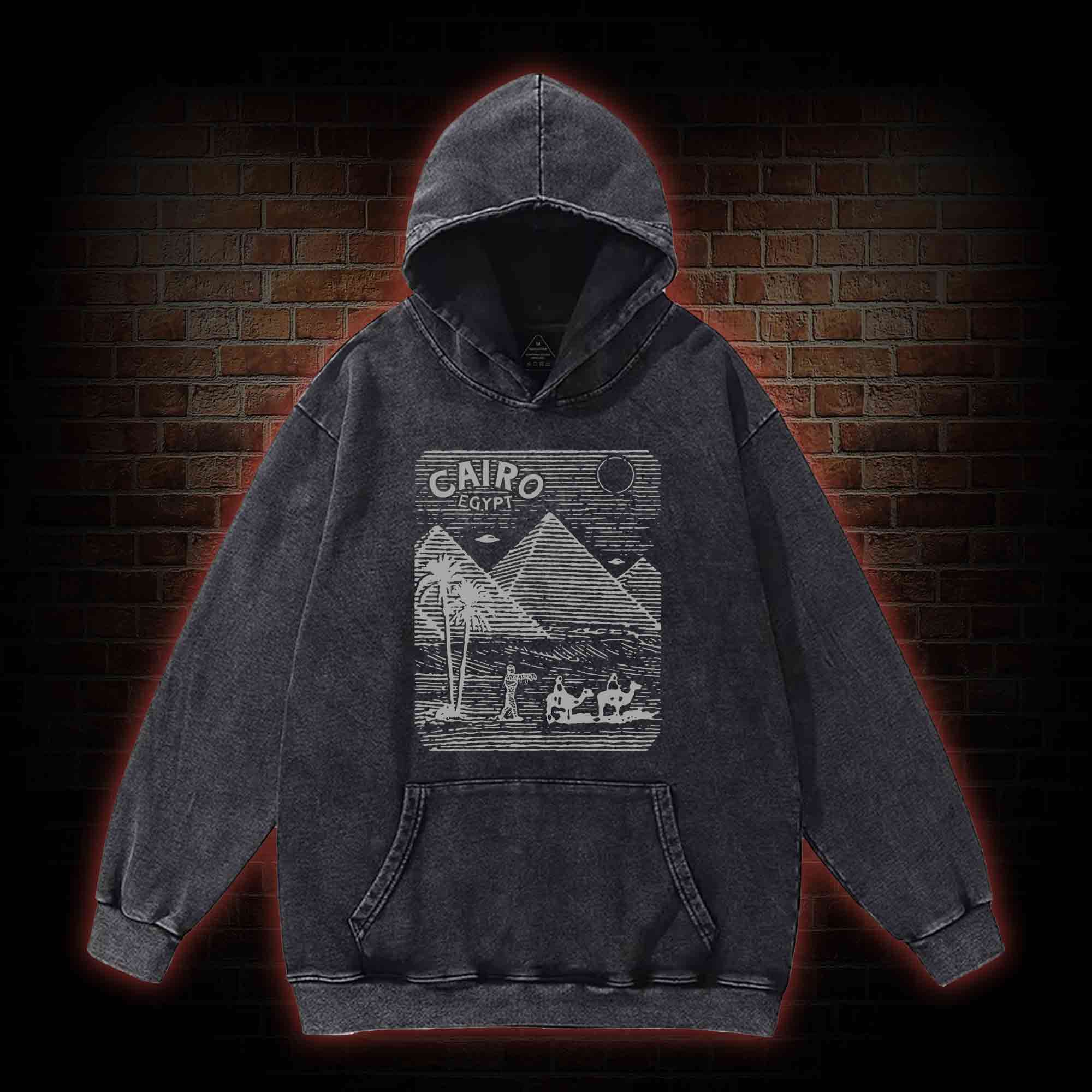 Cairo Egypt Washed Hoodie