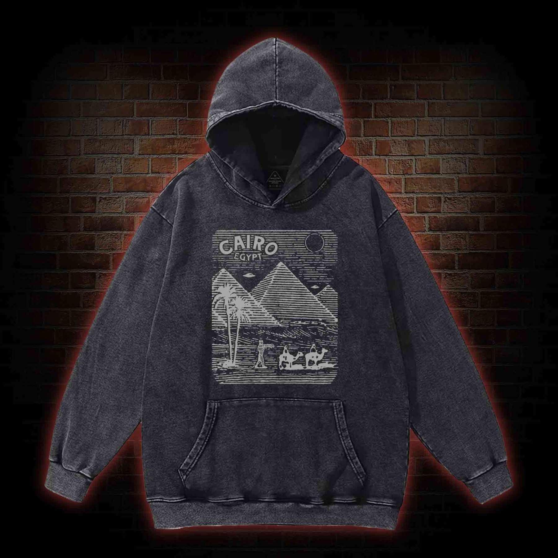 Cairo Egypt Washed Hoodie