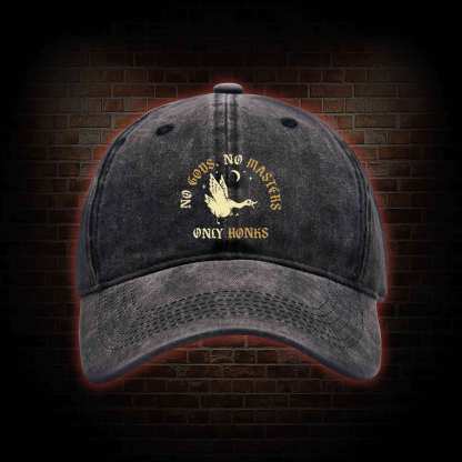 No Gods No Masters Washed Vintage Baseball Cap