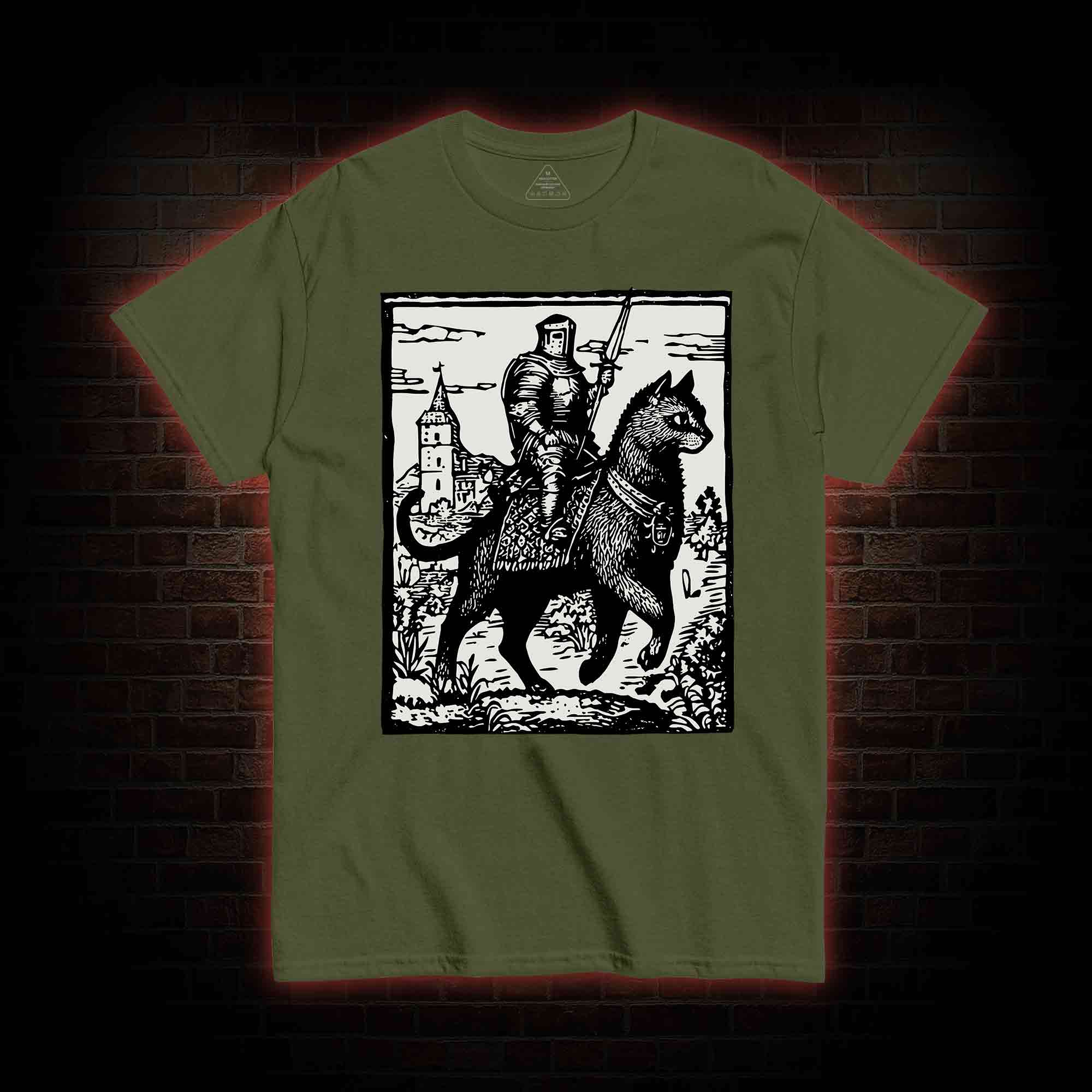 Knight Cat Rider T-shirt