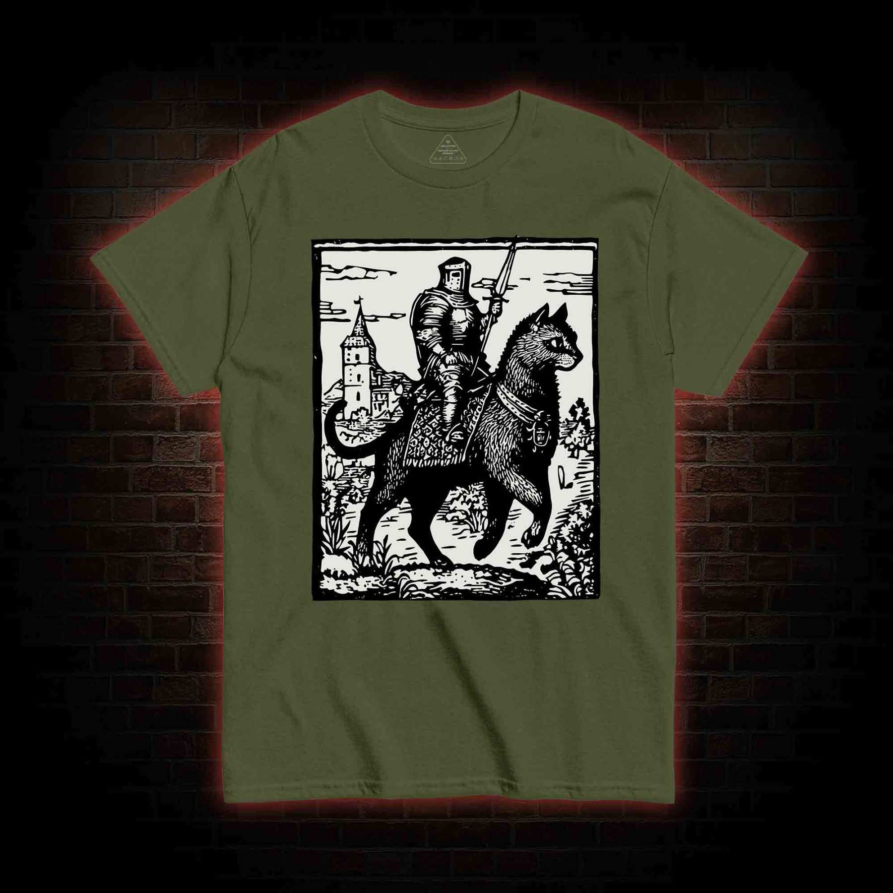 Knight Cat Rider T-shirt