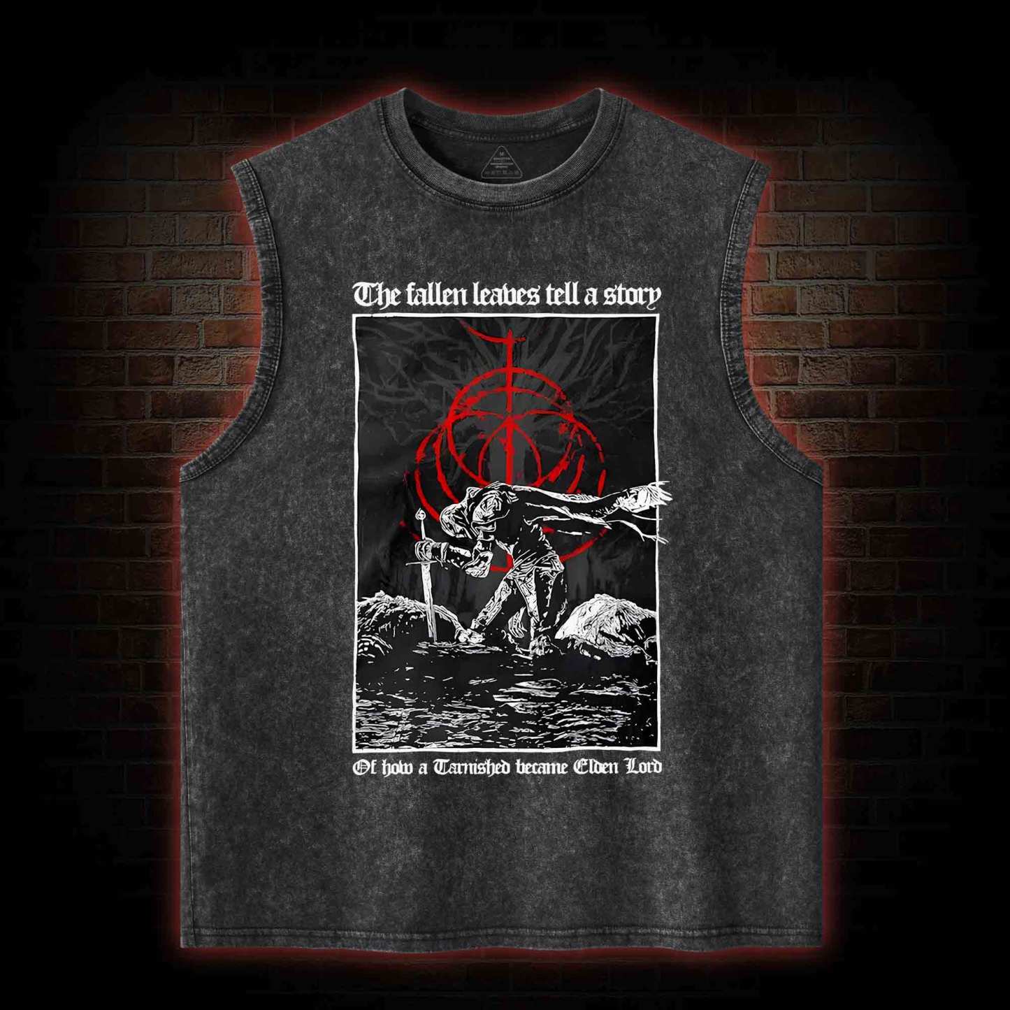 The Fallen Leaves Tell a Story Washed Tank Top