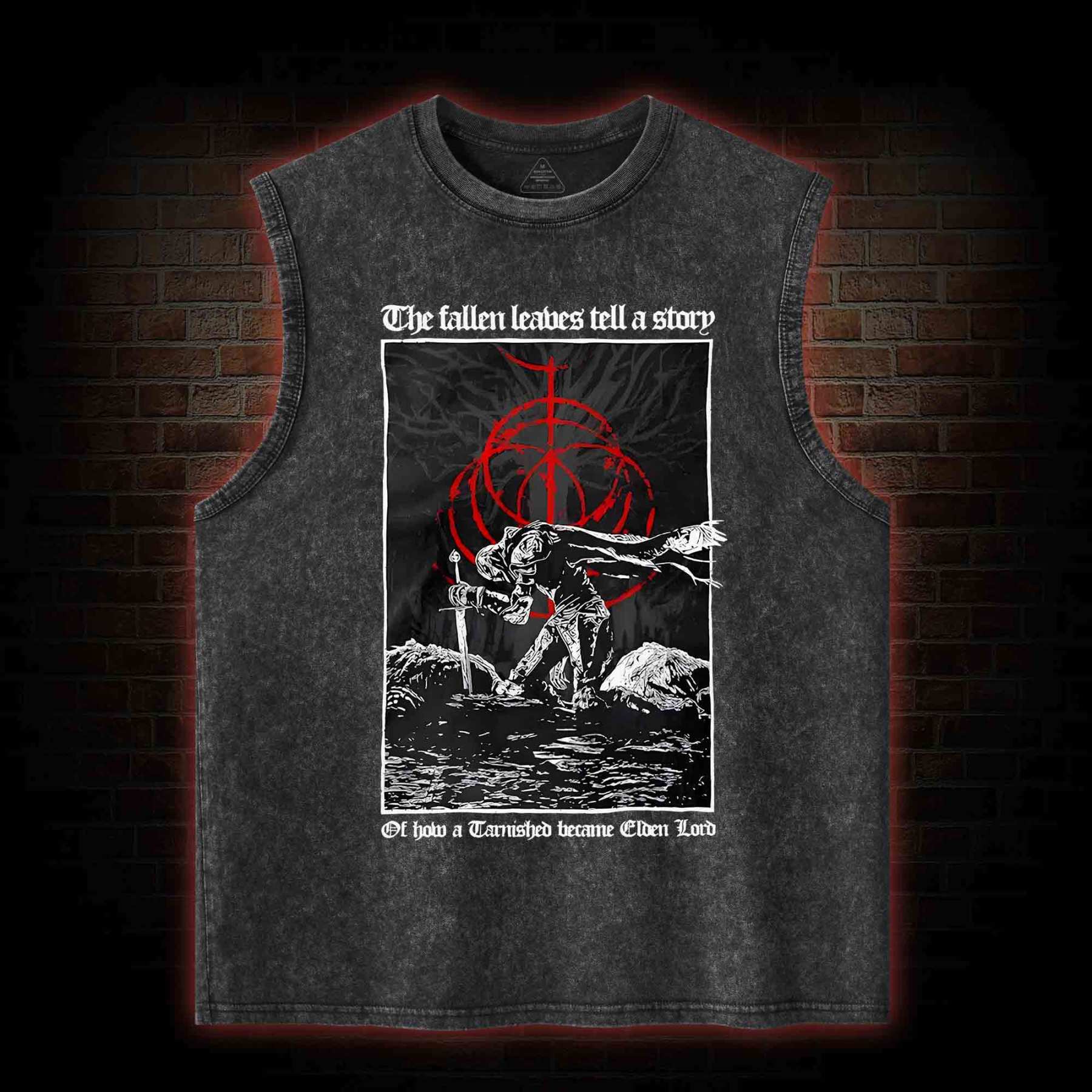 The Fallen Leaves Tell a Story Washed Tank Top