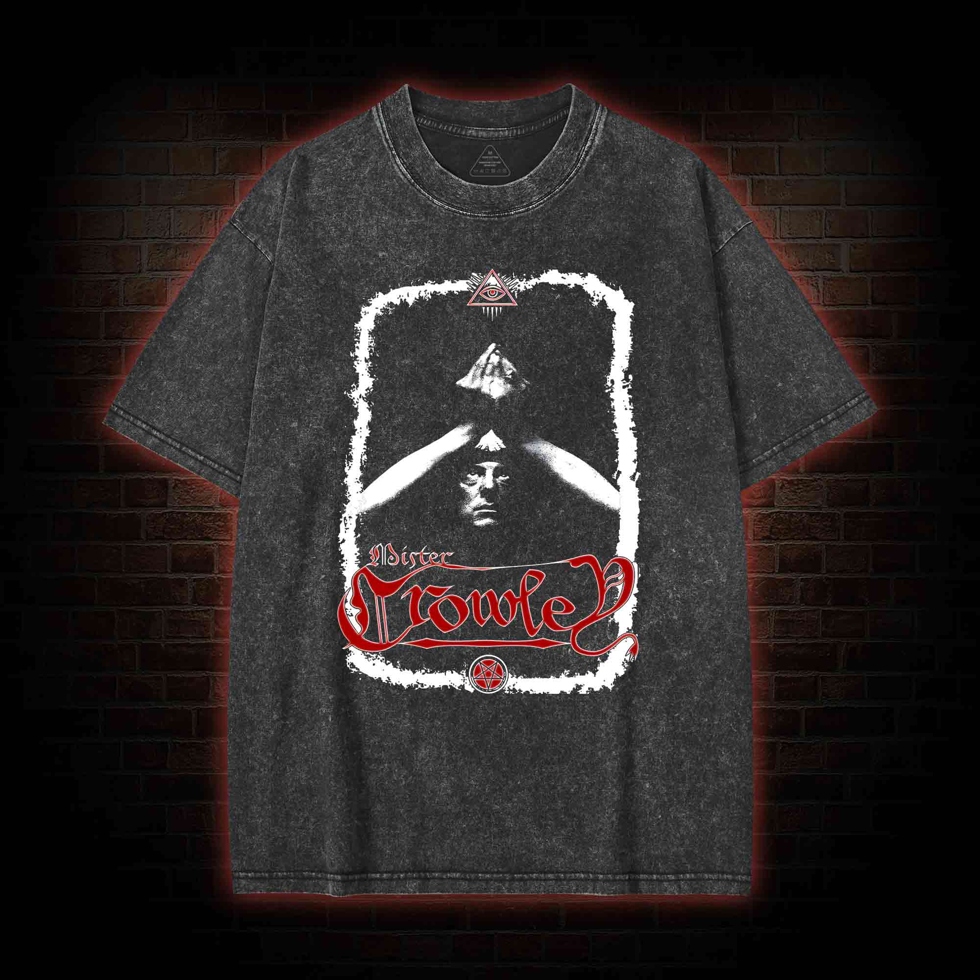 Aleister Crowley Washed T-shirt