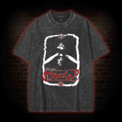 Aleister Crowley Washed T-shirt