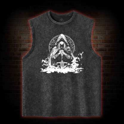 Finger Maiden Washed Tank Top