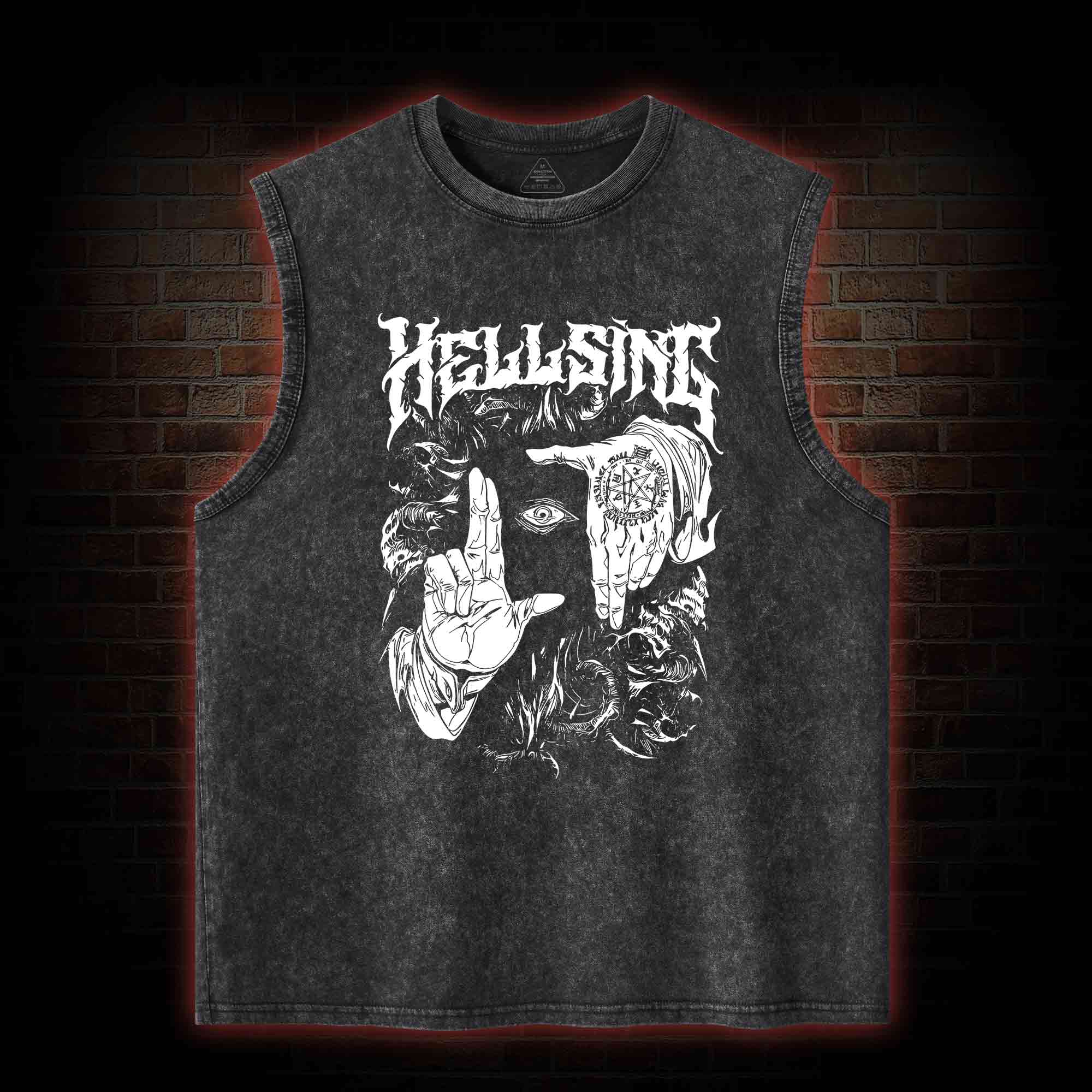 No Life King Washed Tank Top