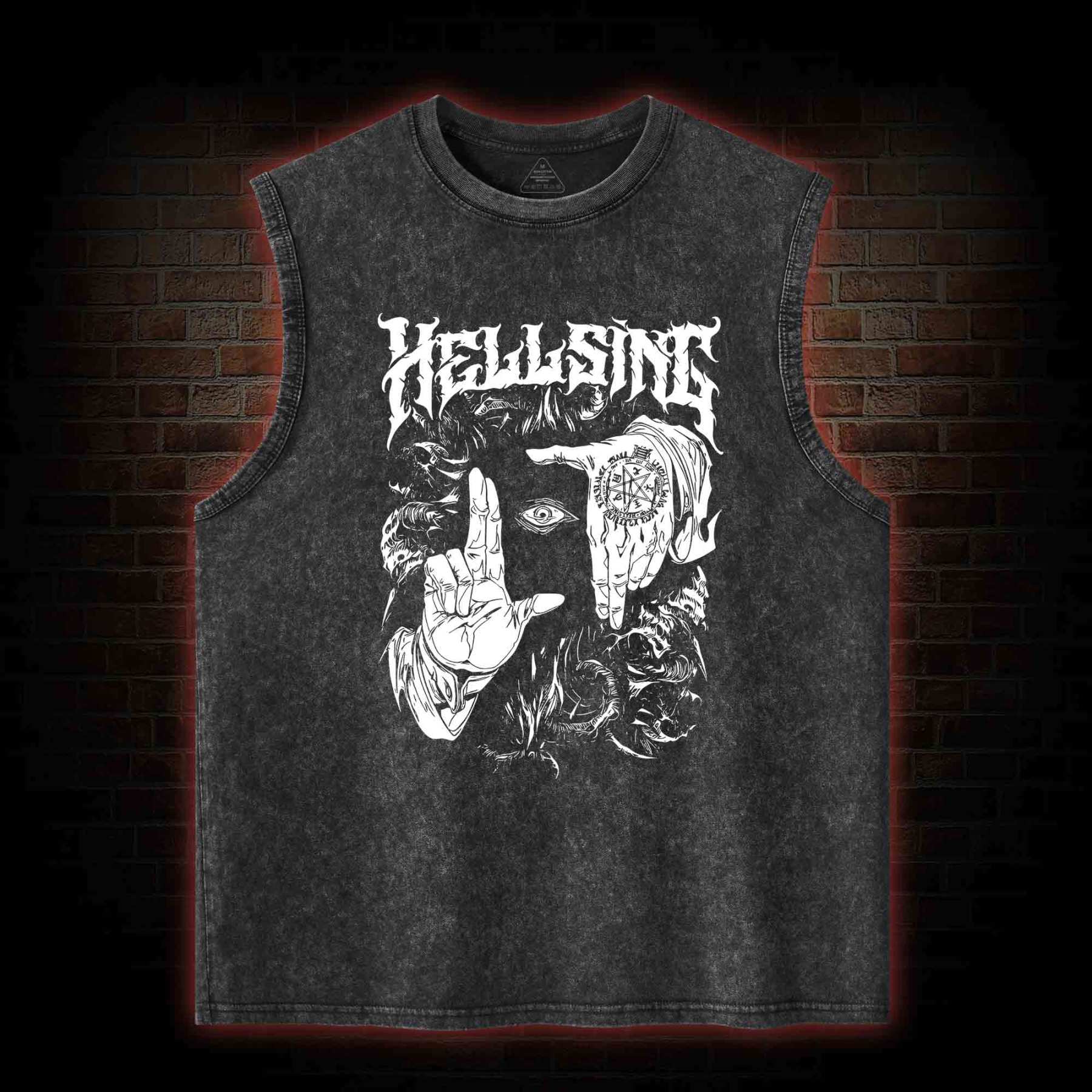 No Life King Washed Tank Top