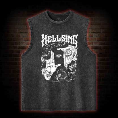 No Life King Washed Tank Top