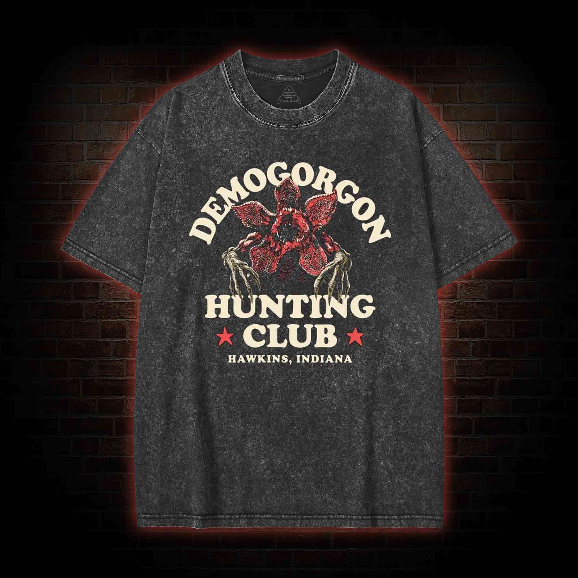Demogorgon Hunting Club Washed T-shirt