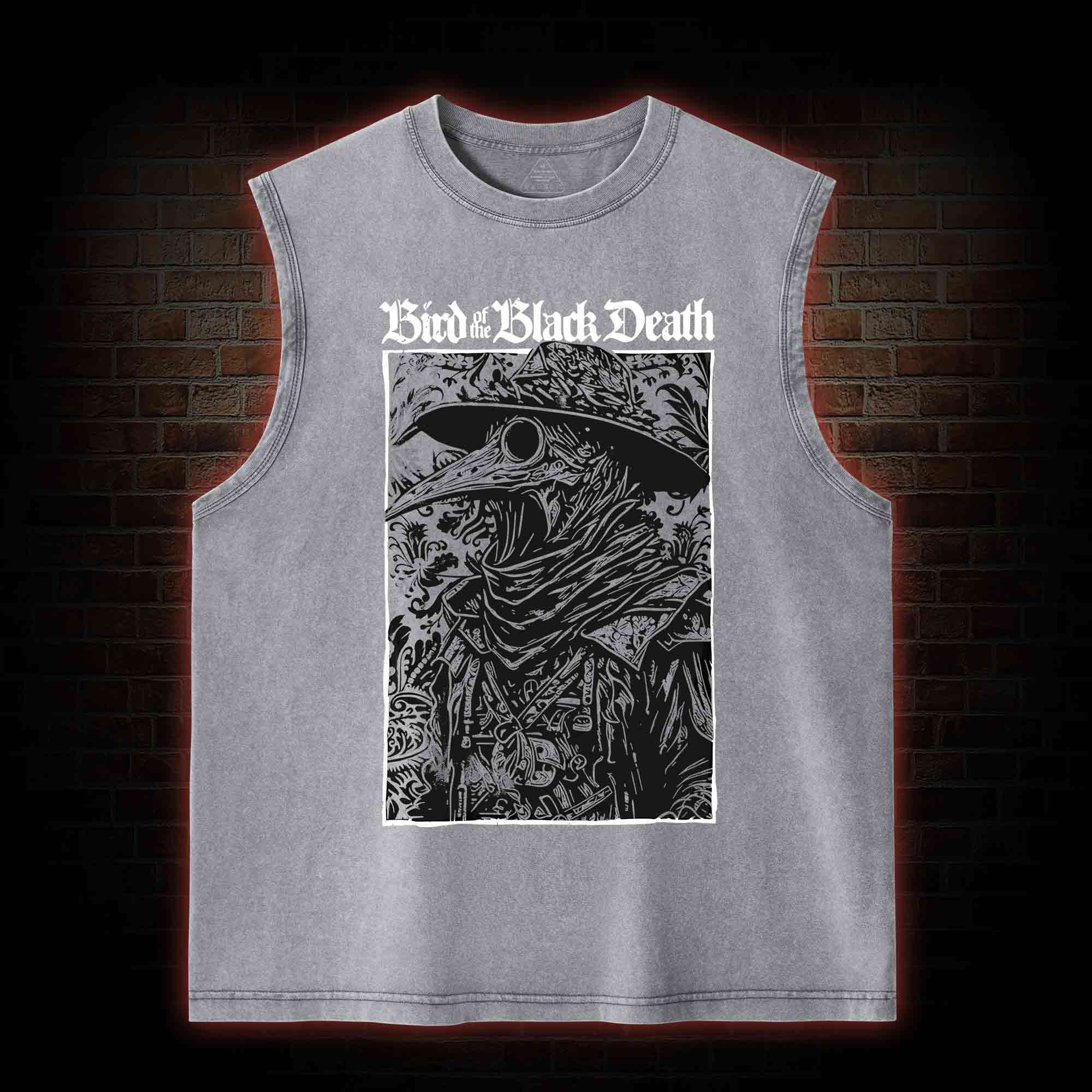Bird of The Black Death Washed Tank Top
