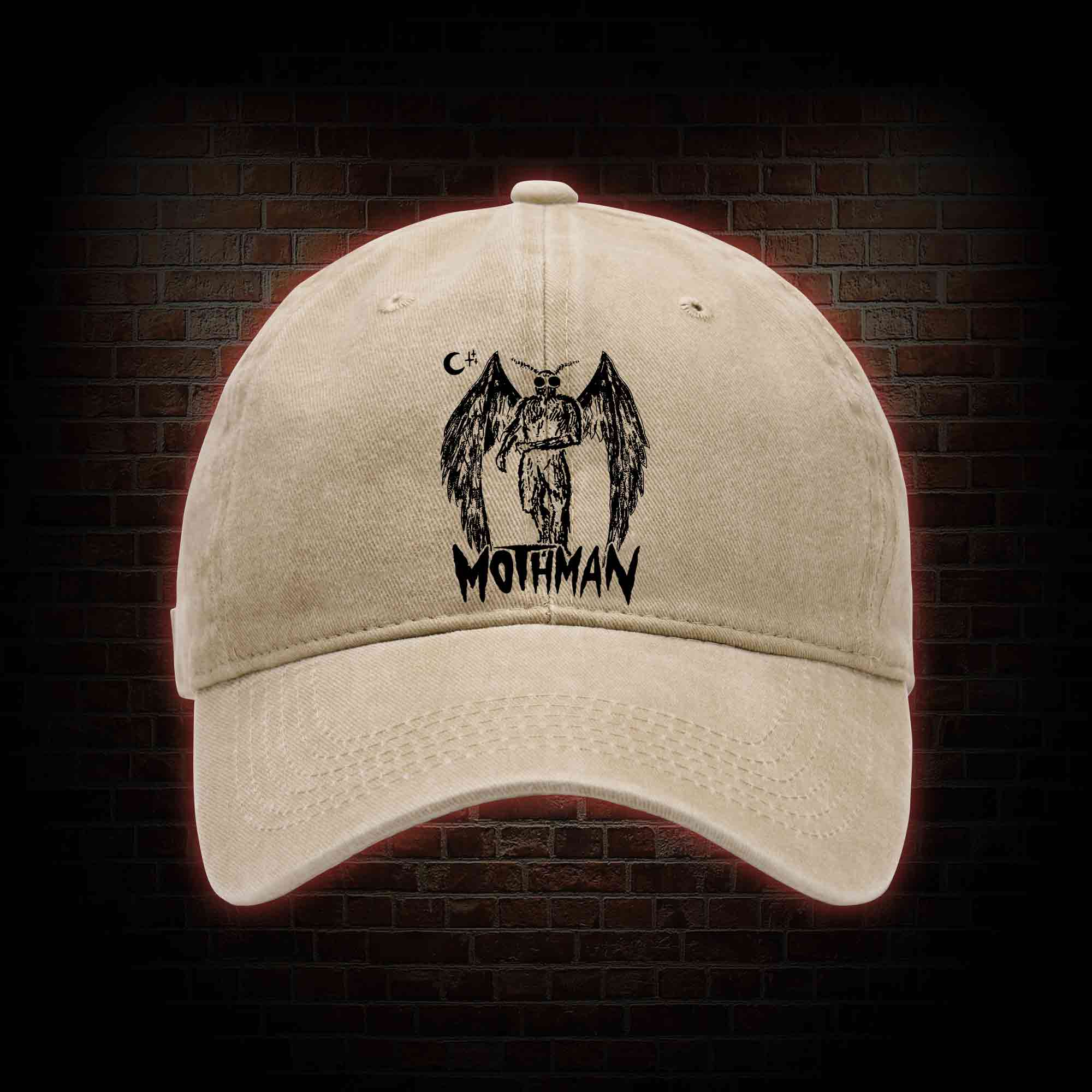 Mothman Washed Vintage Baseball Cap