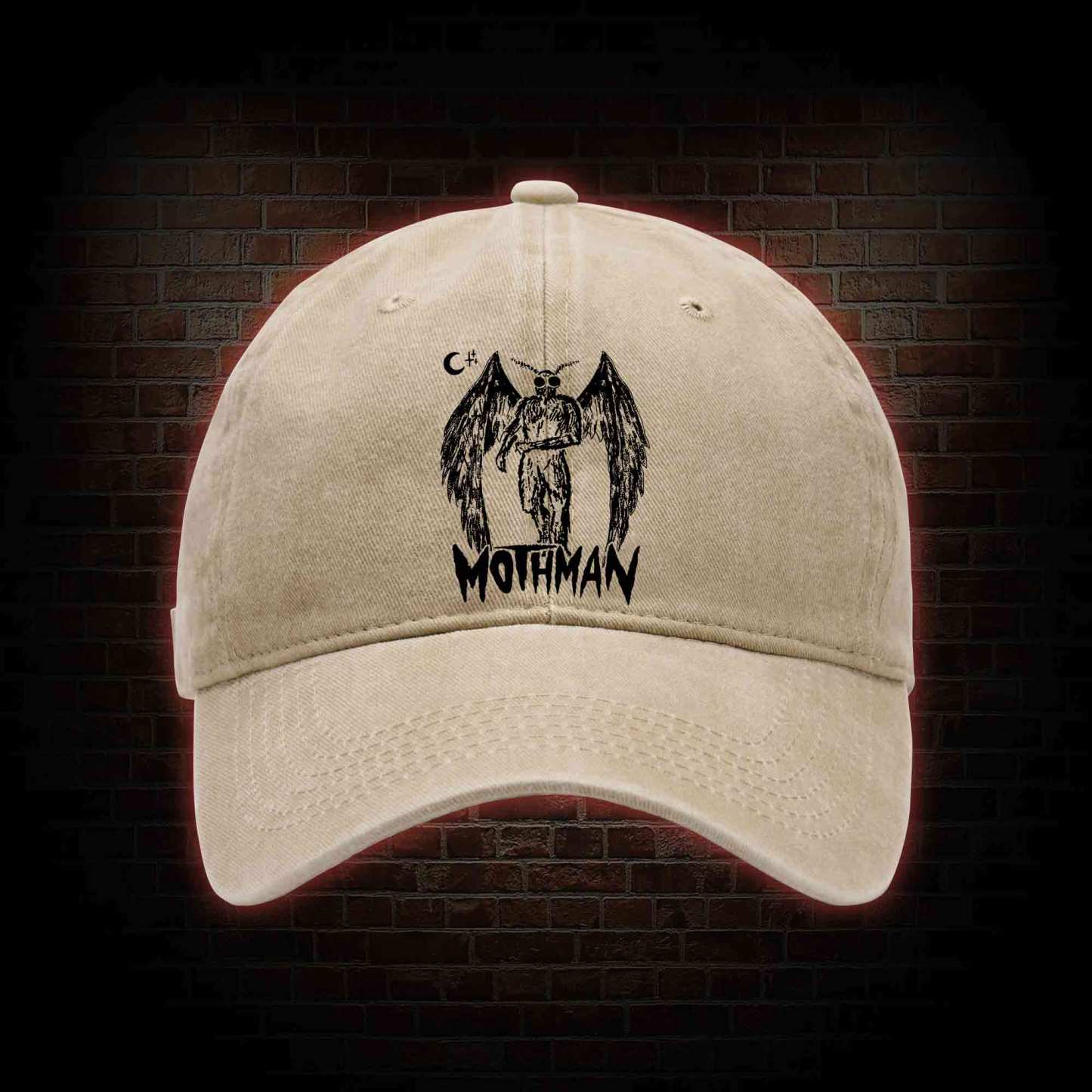 Mothman Washed Vintage Baseball Cap