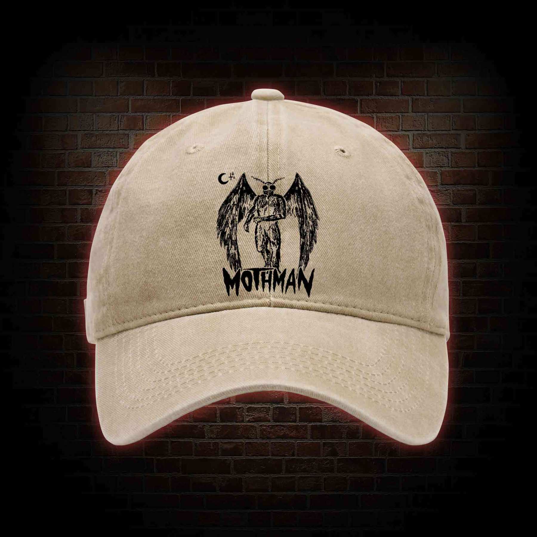 Mothman Washed Vintage Baseball Cap