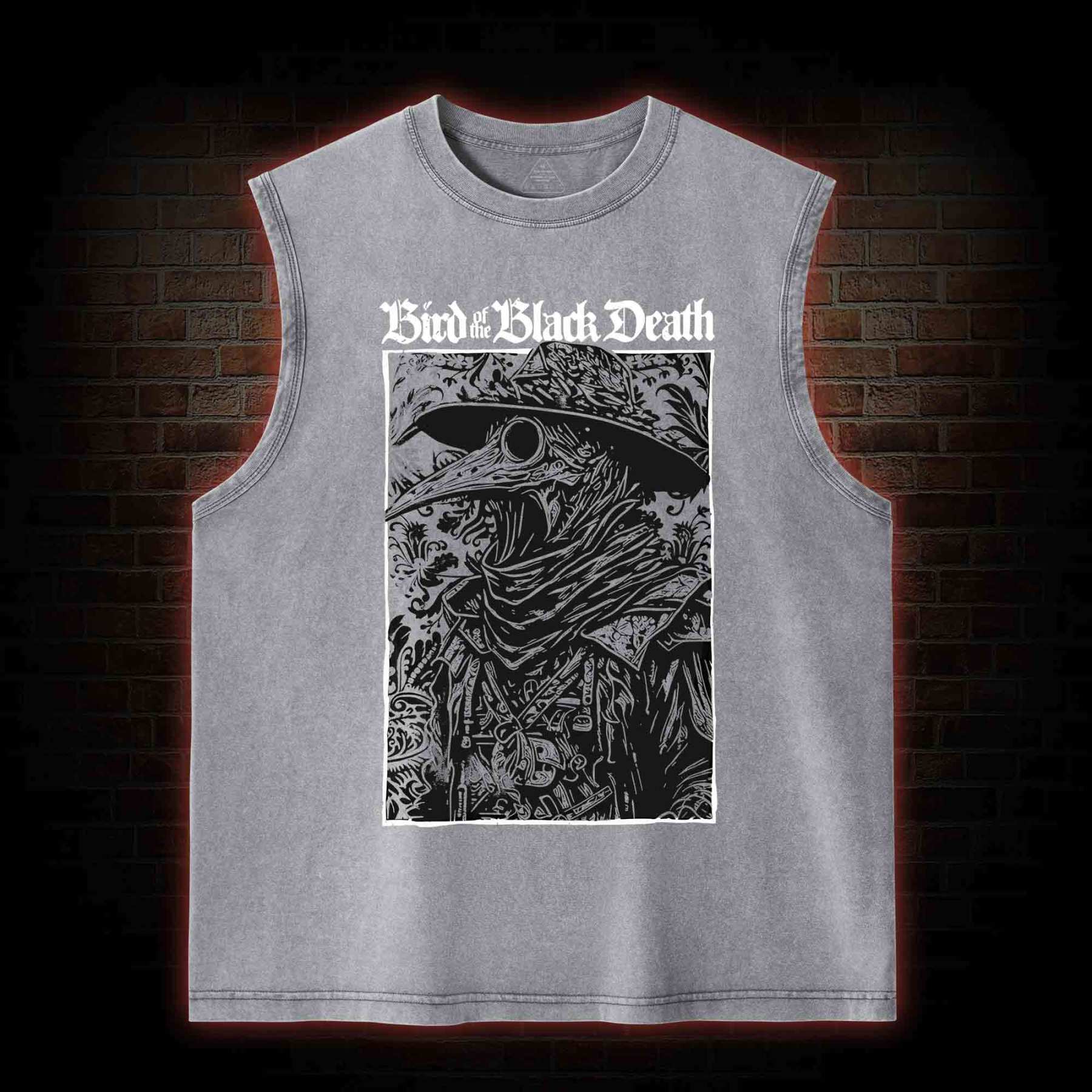 Bird of The Black Death Washed Tank Top