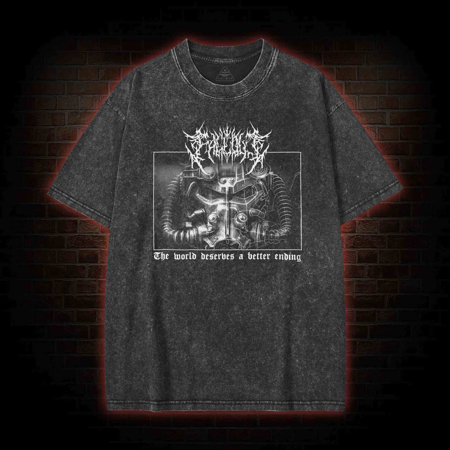 The World Deserve A Better Ending Washed T-shirt
