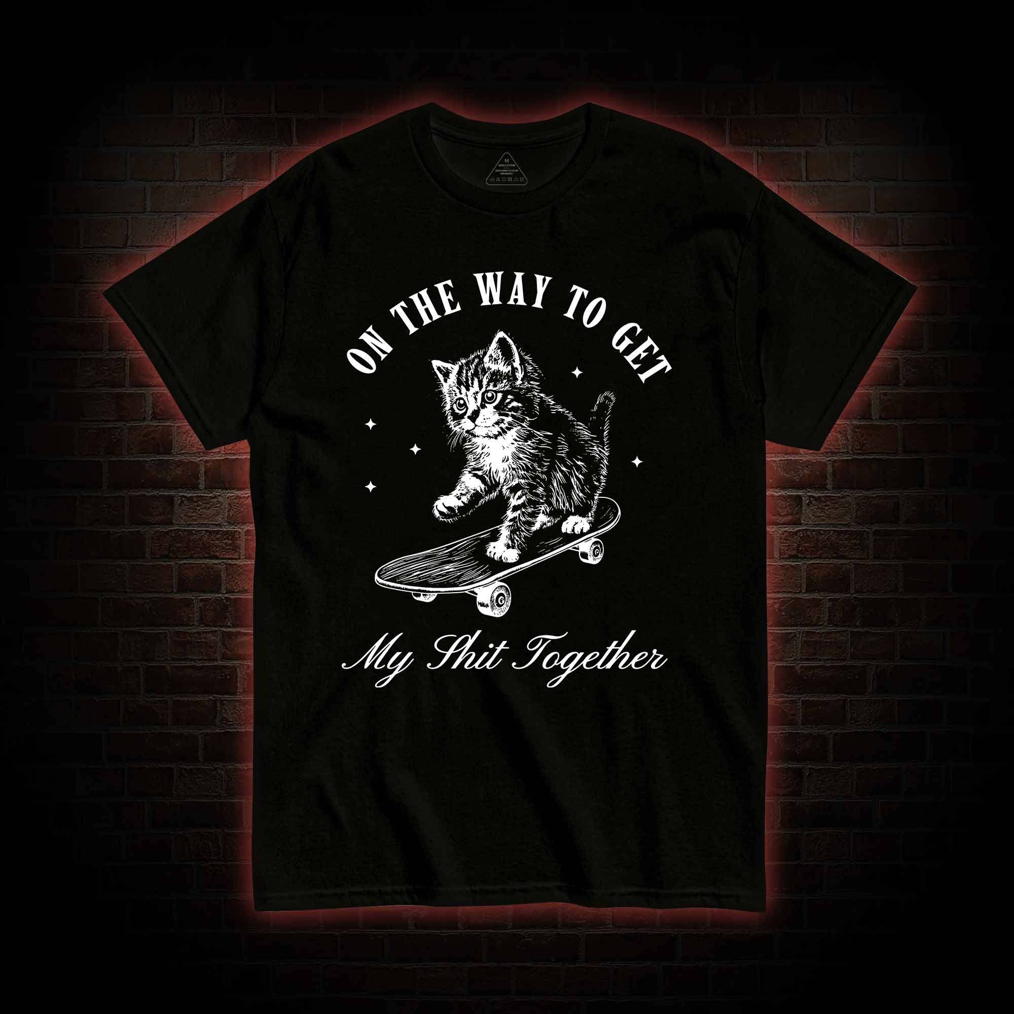 On My Way Cat T-shirt