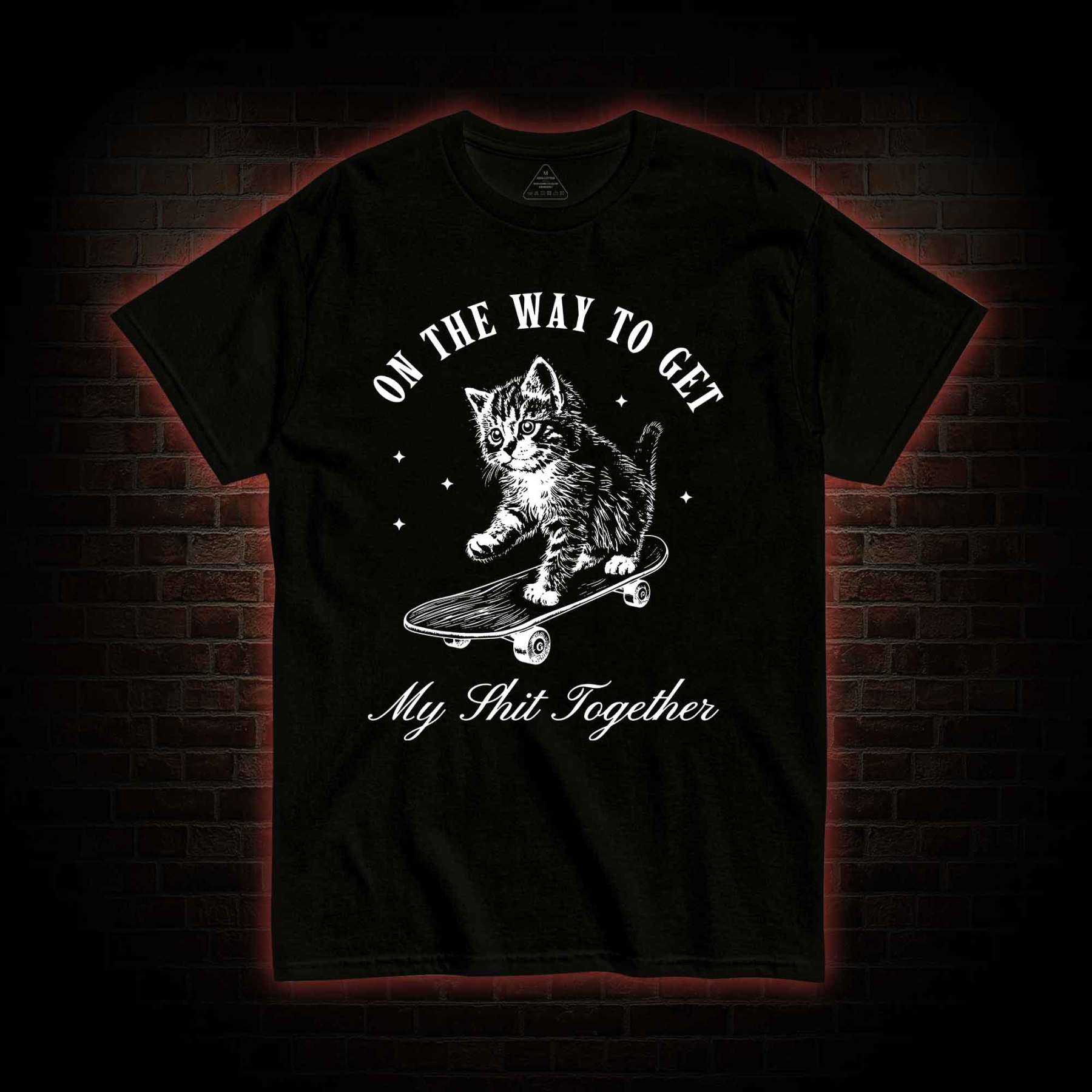 On My Way Cat T-shirt