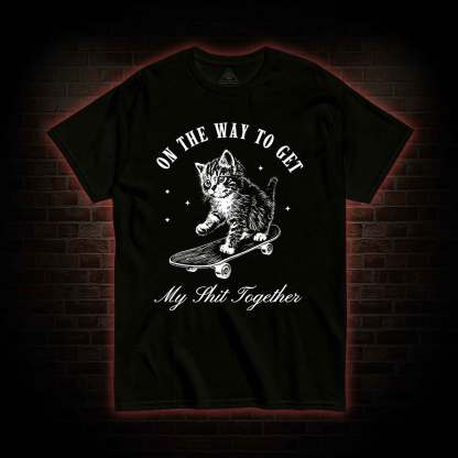 On My Way Cat T-shirt